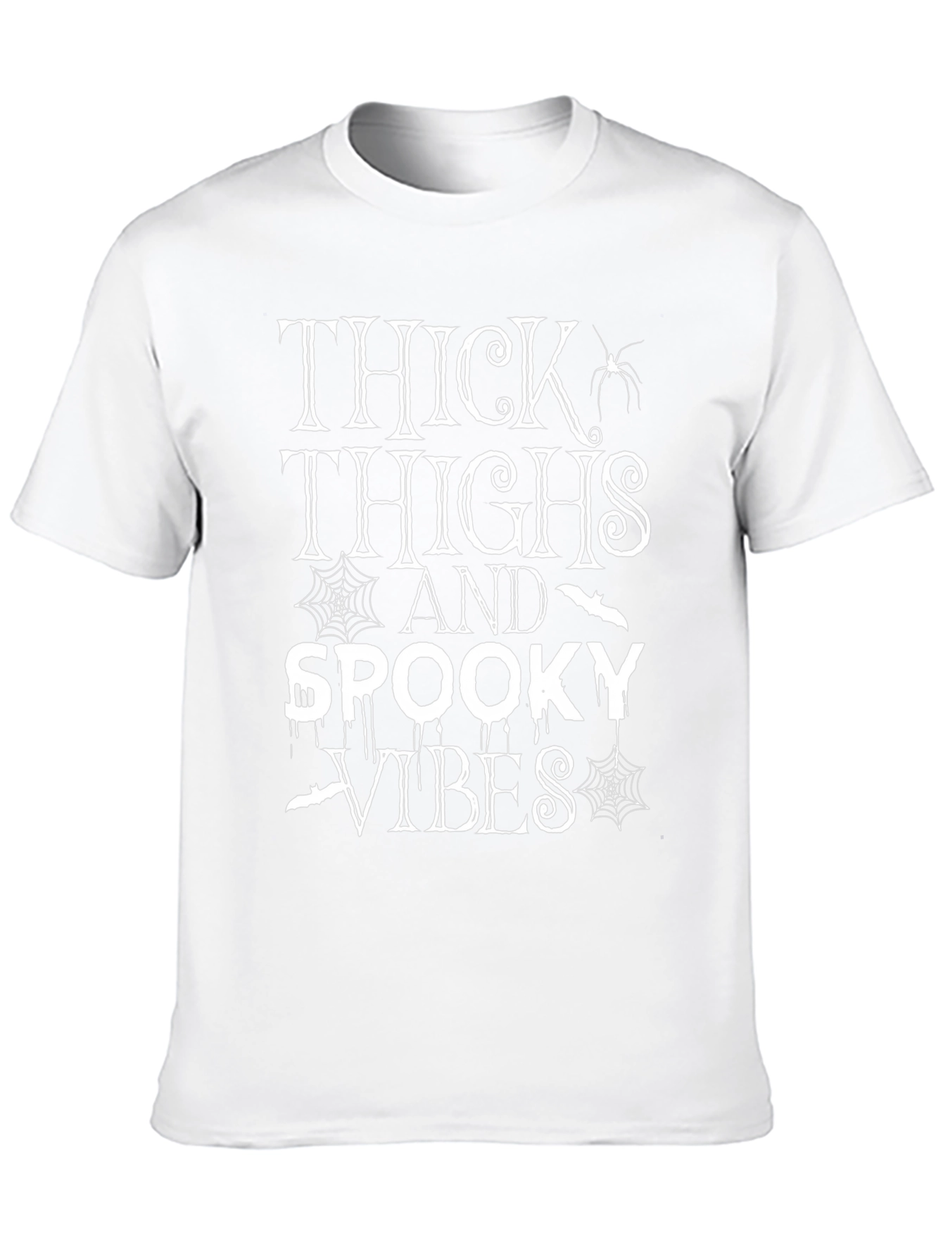 Thick Thighs and Spooky Vibes Halloween T-Shirt