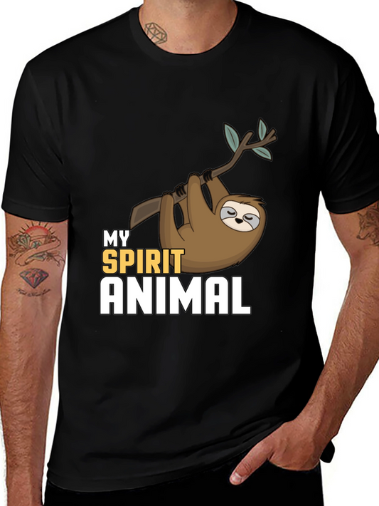 My Spirit Animal Sloth Tee - Relaxed & Comfortable