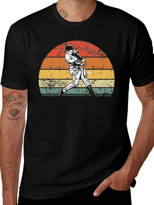 Vintage Baseball Sunset T-Shirt