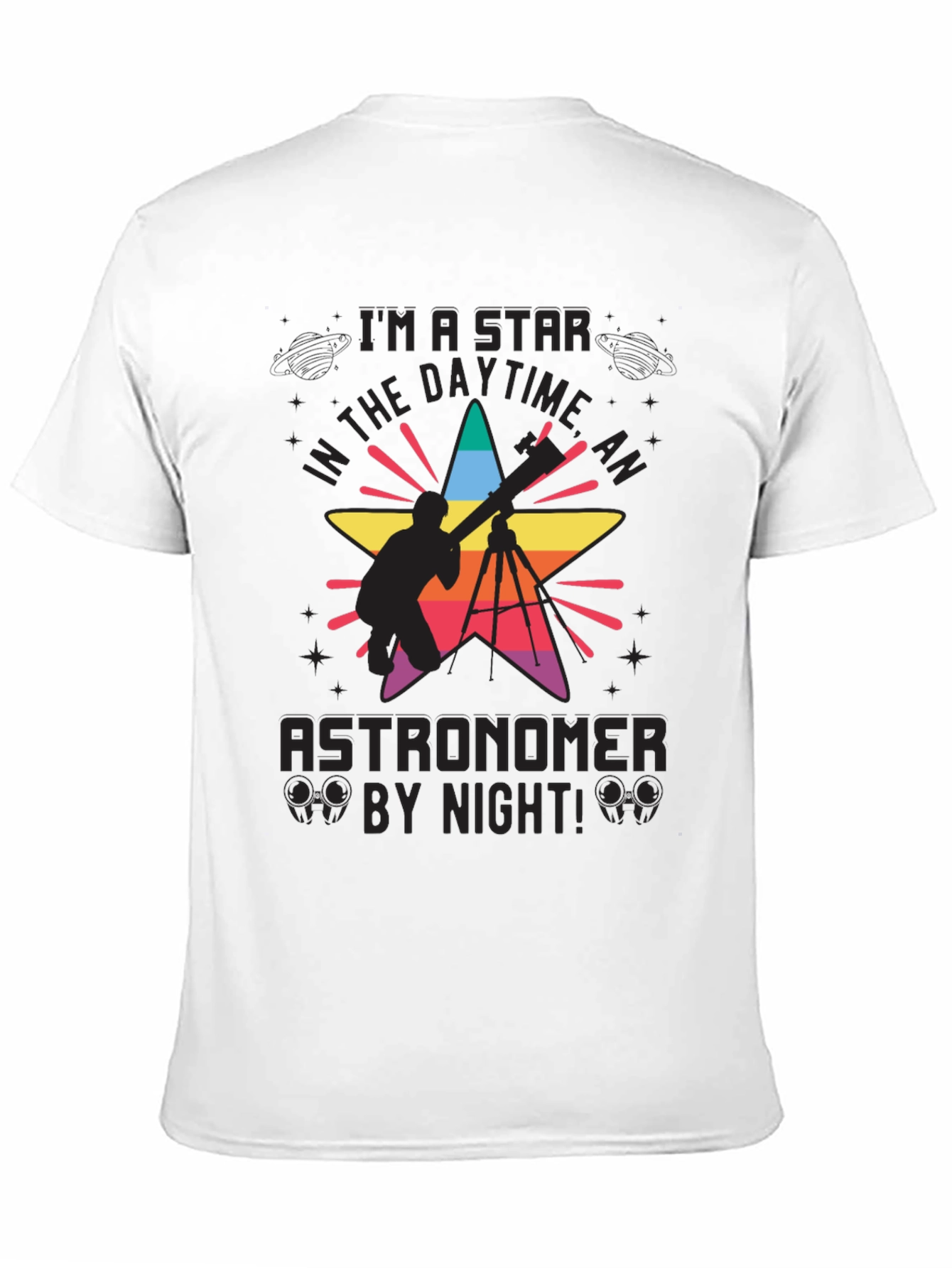 Im a Star Astronomer Black T-Shirt
