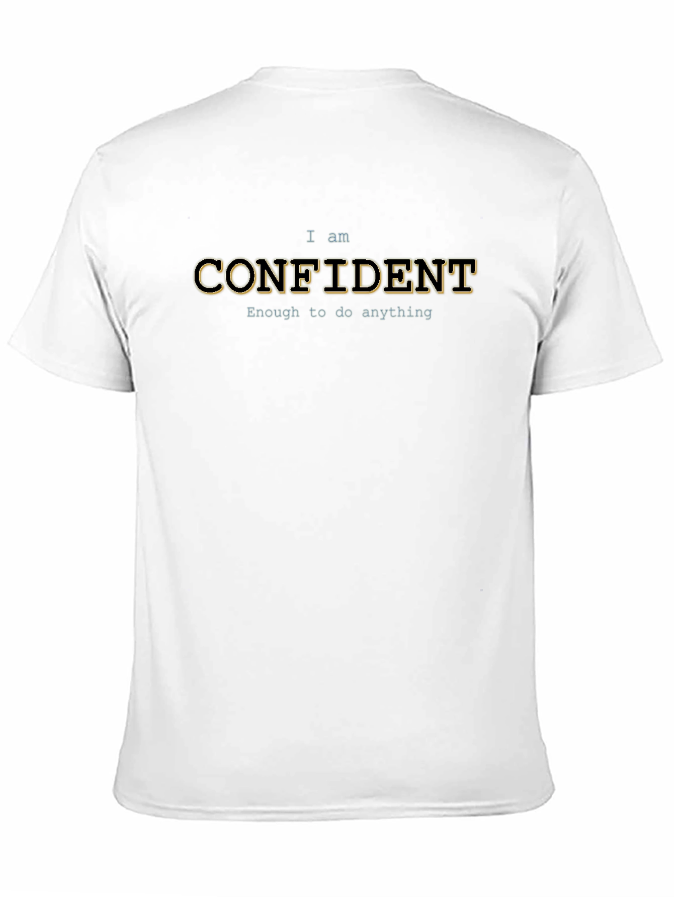 Confident Graphic Tee - Black Cotton Blend