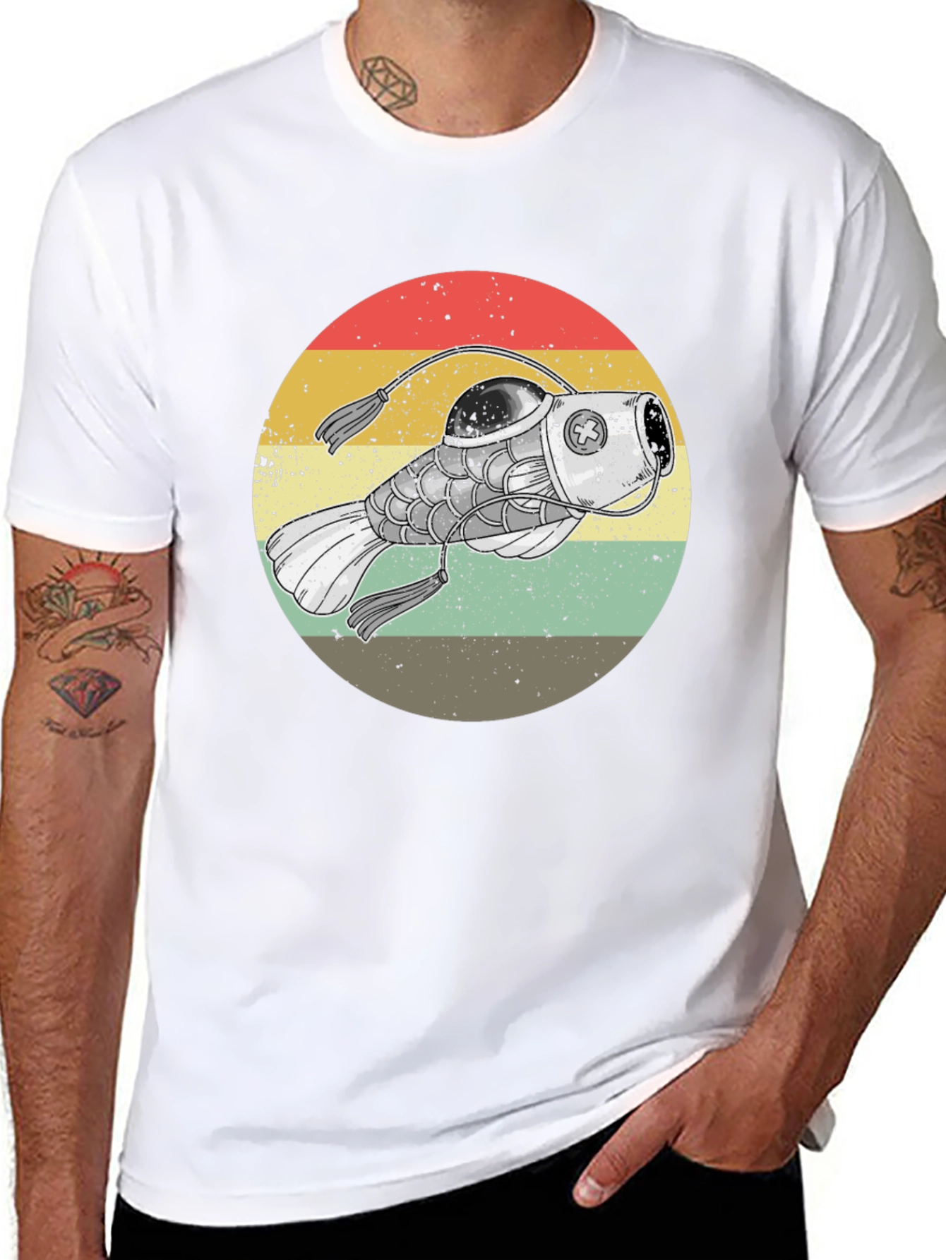 Steampunk Anglerfish Retro T-Shirt