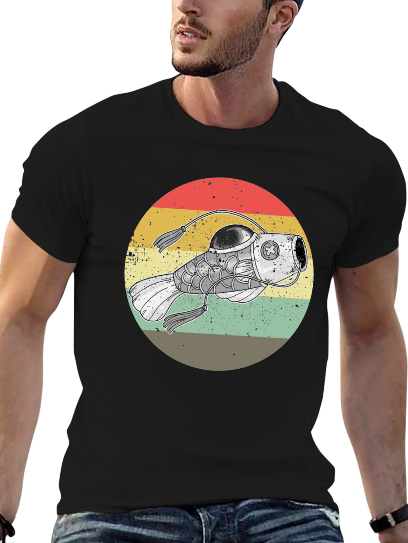 Steampunk Anglerfish Retro T-Shirt