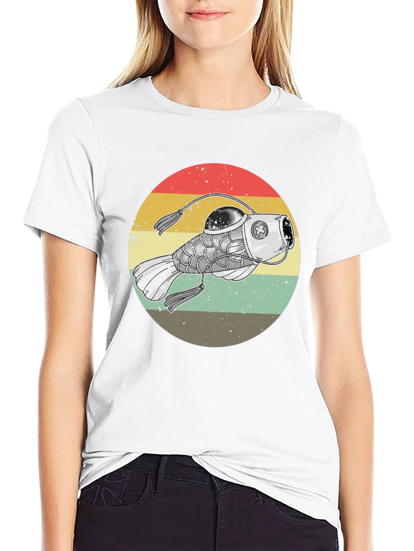 Steampunk Anglerfish Retro T-Shirt