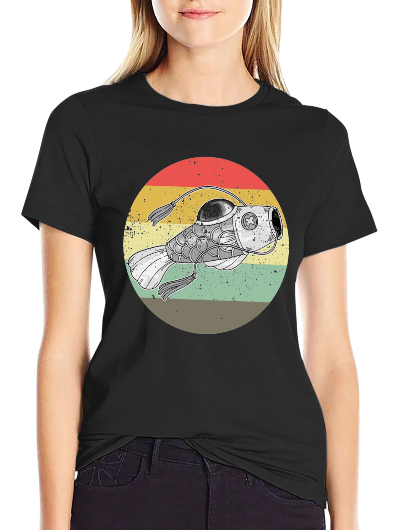 Steampunk Anglerfish Retro T-Shirt