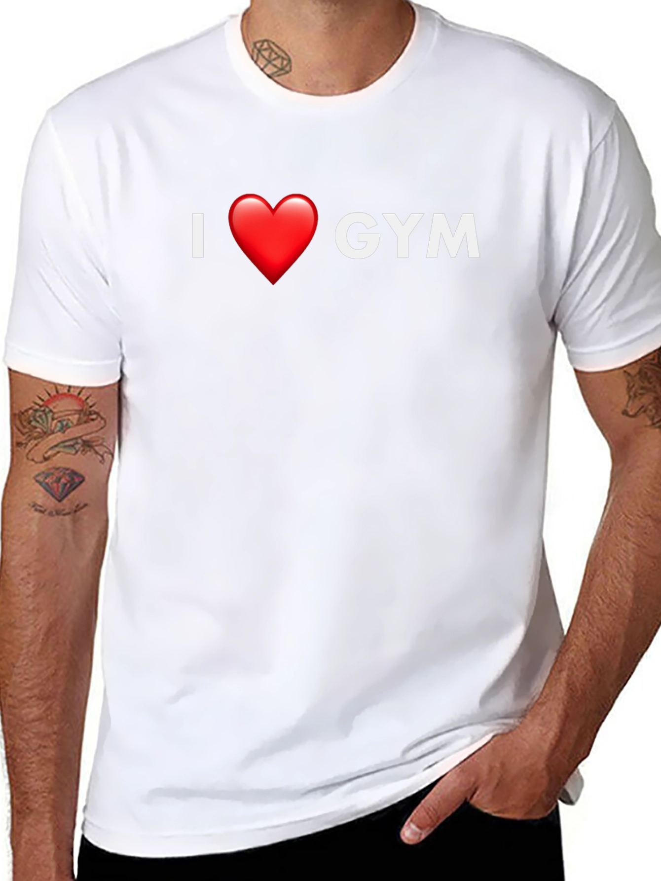 I Heart Gym T-Shirt - Comfortable Cotton Tee