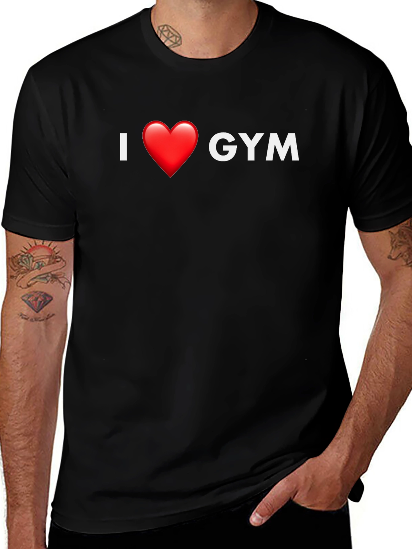 I Heart Gym T-Shirt - Comfortable Cotton Tee