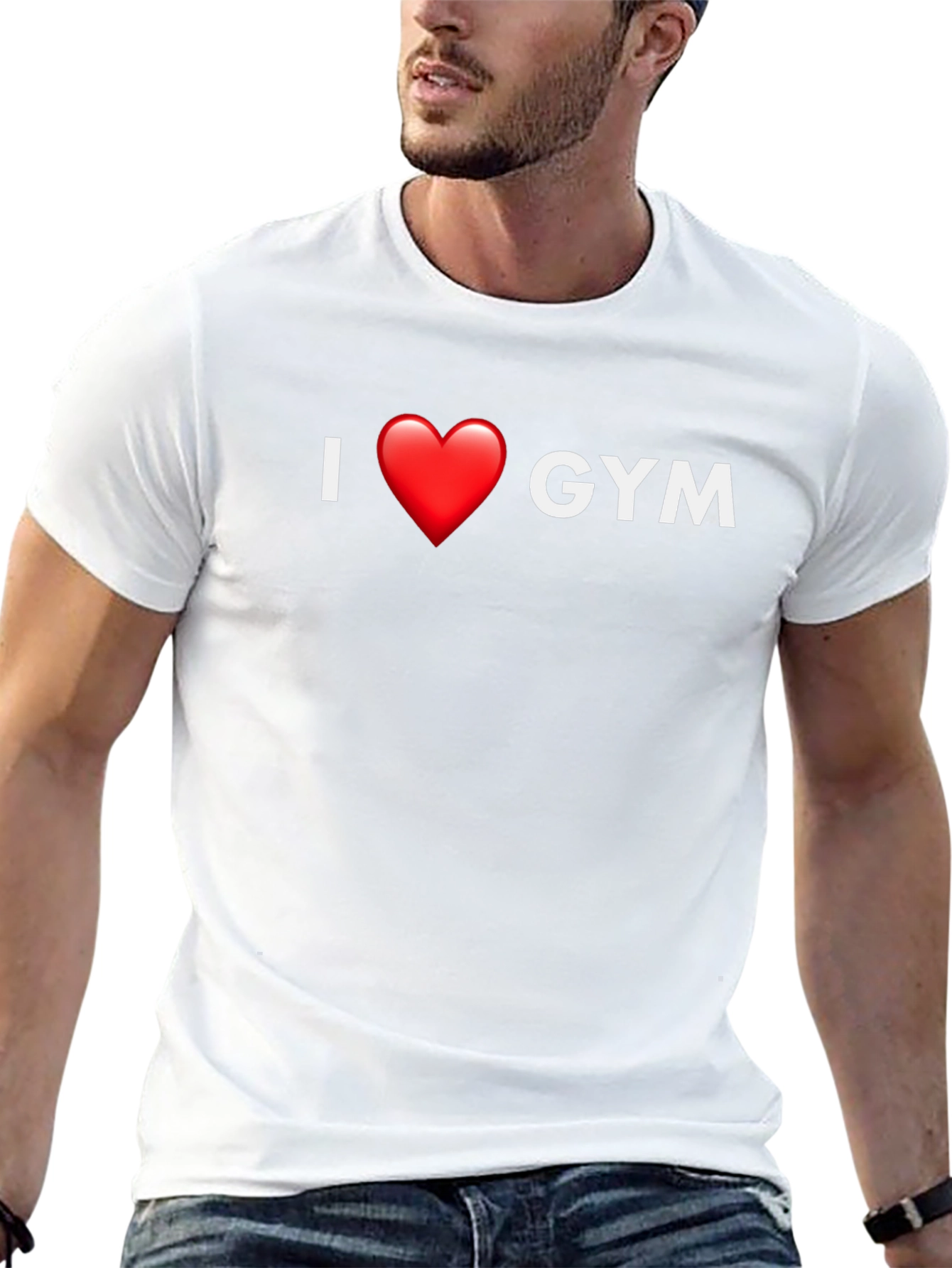 I Heart Gym T-Shirt - Comfortable Cotton Tee