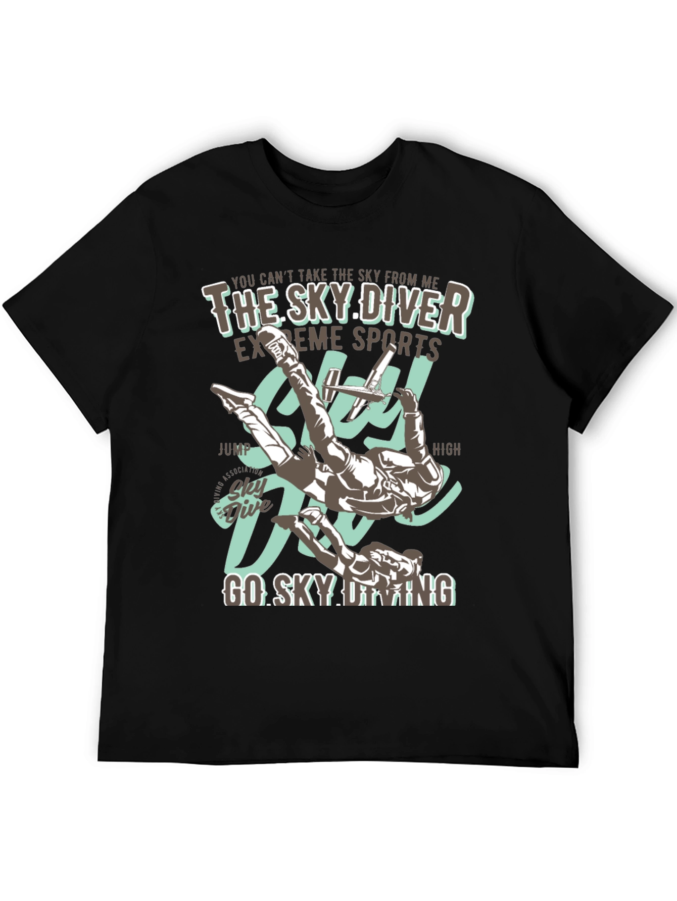 Sky Diving T-Shirt - Extreme Sports Graphic Tee