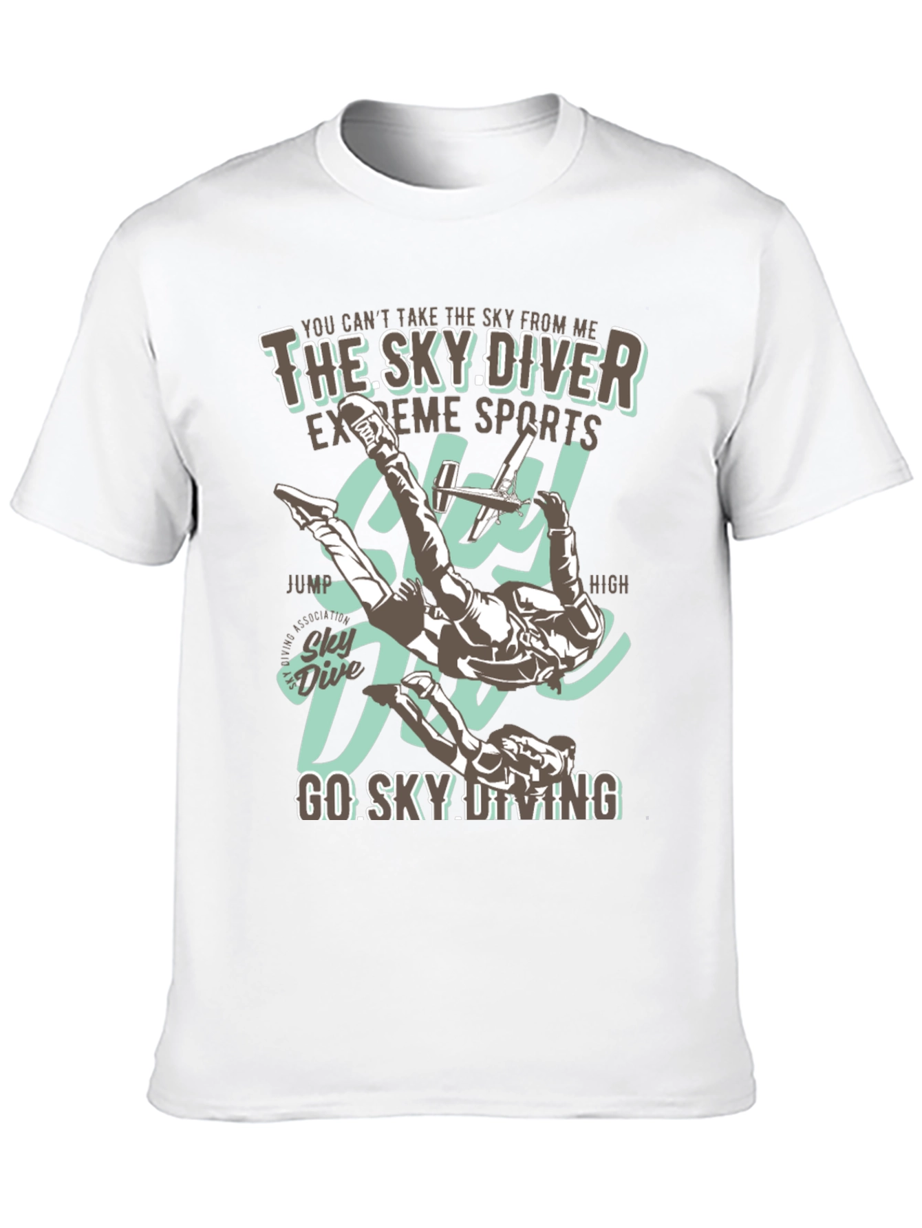 Sky Diving T-Shirt - Extreme Sports Graphic Tee
