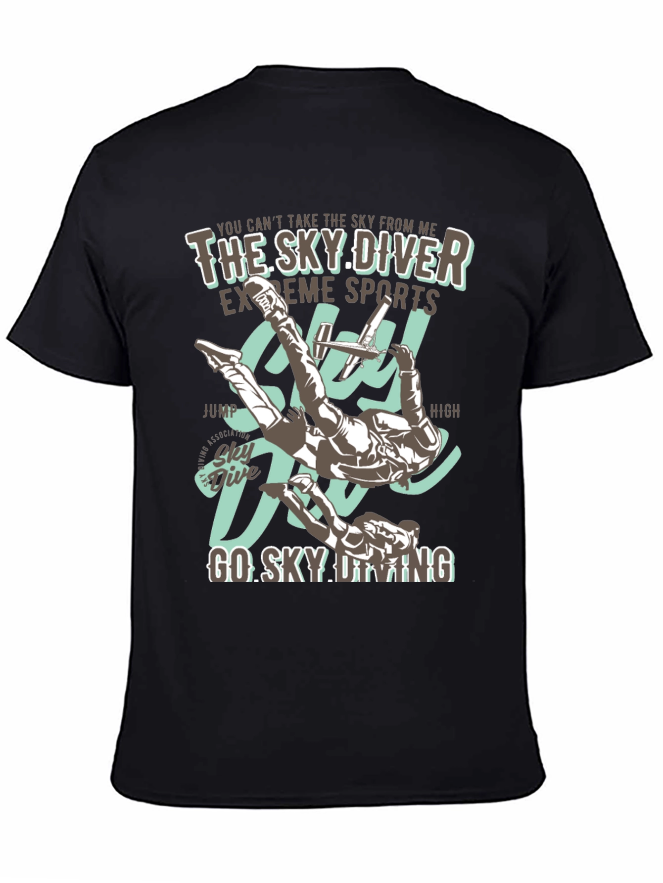 Sky Diving T-Shirt - Extreme Sports Graphic Tee