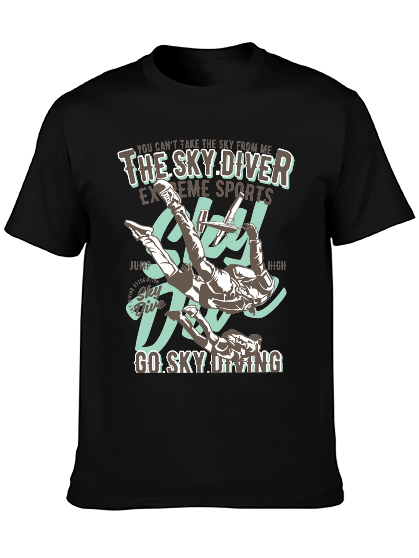 Sky Diving T-Shirt - Extreme Sports Graphic Tee