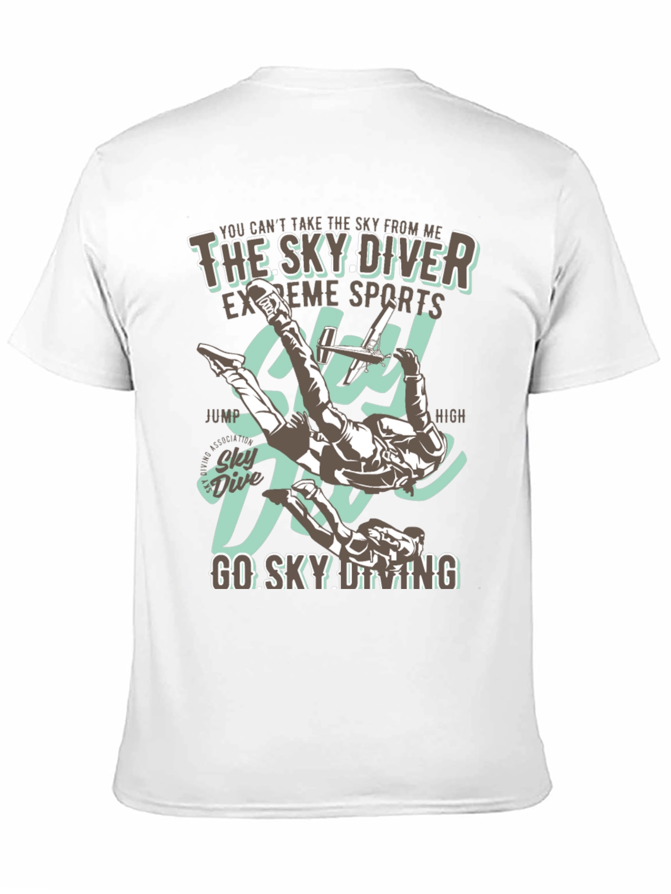 Sky Diving T-Shirt - Extreme Sports Graphic Tee