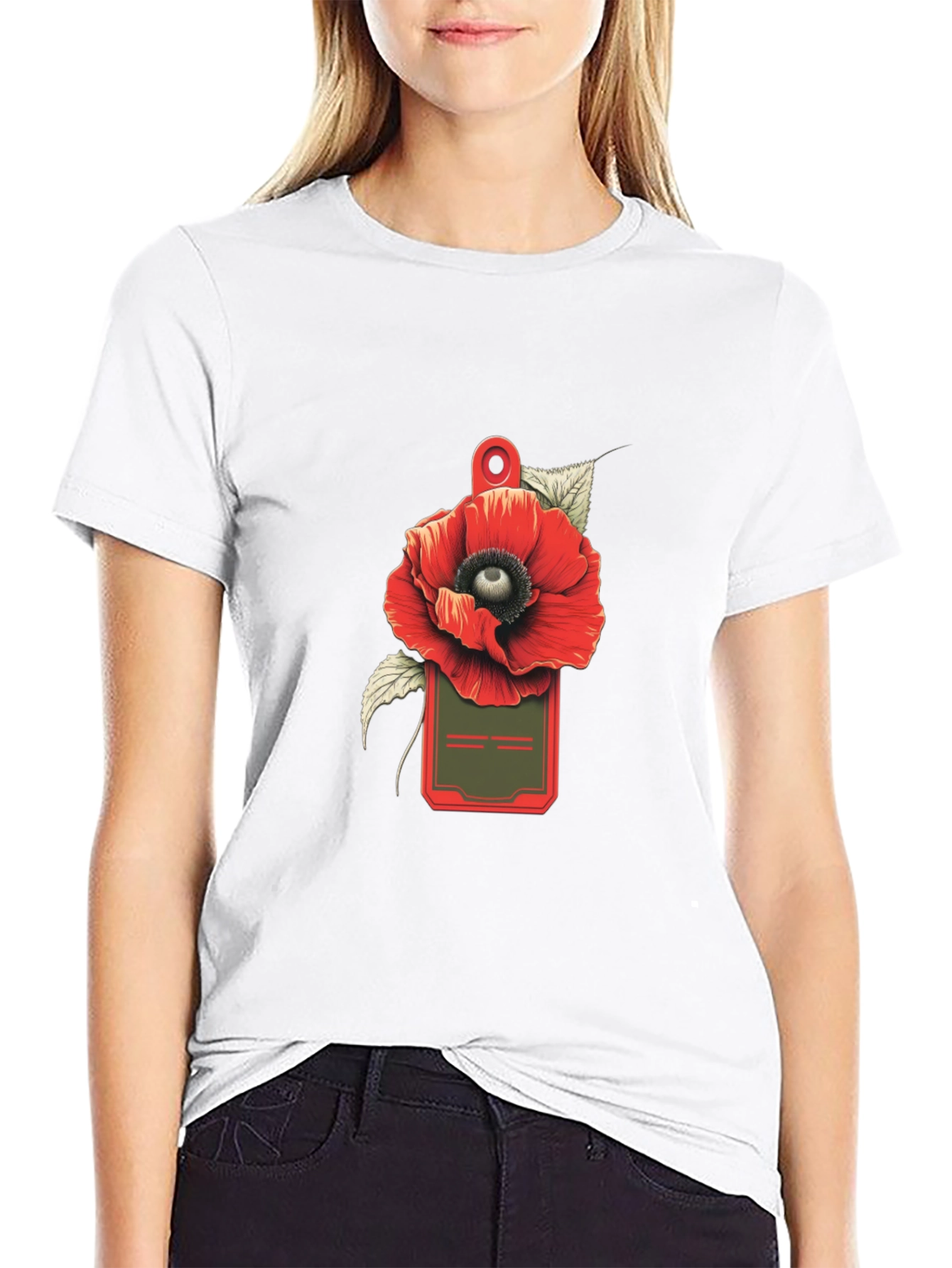 Poppy ID Badge Graphic Tee