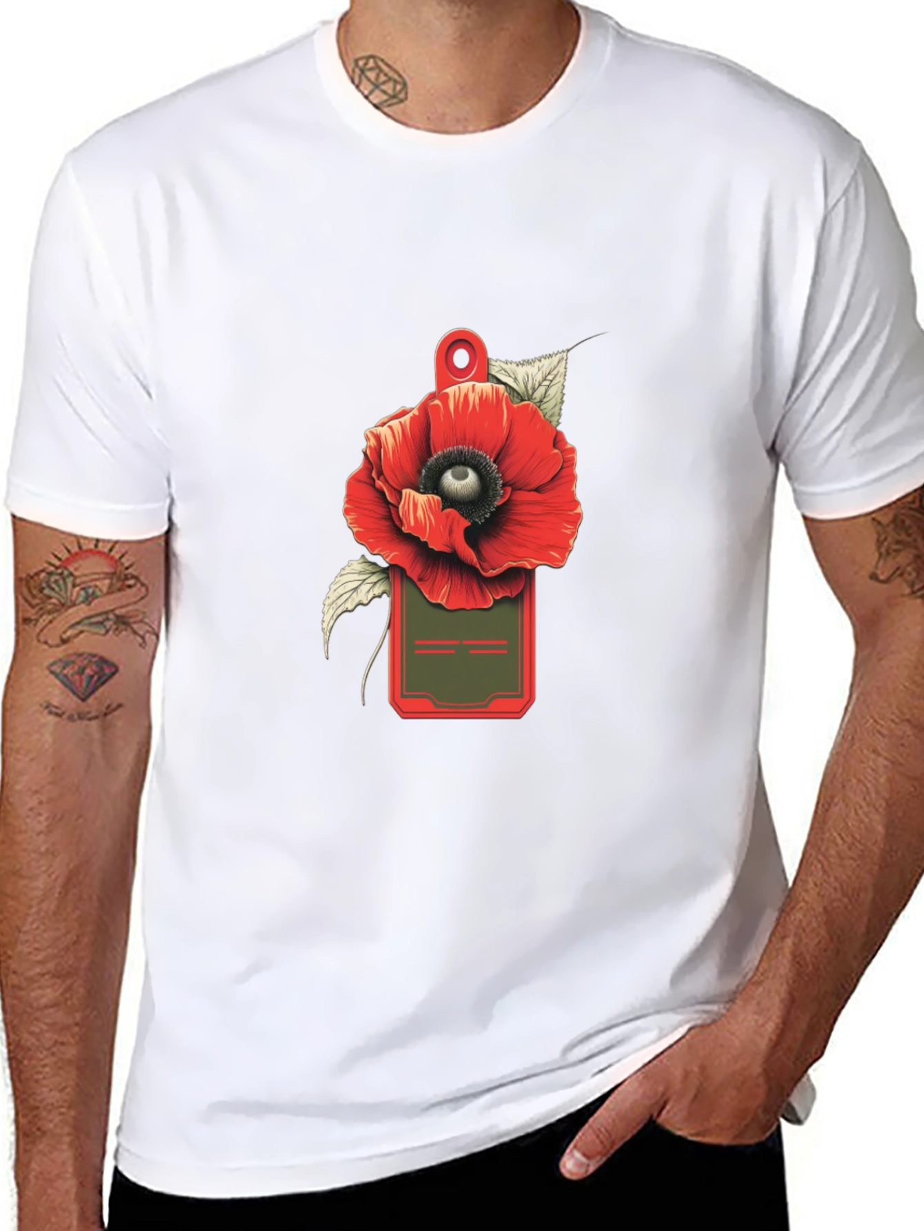 Poppy ID Badge Graphic Tee