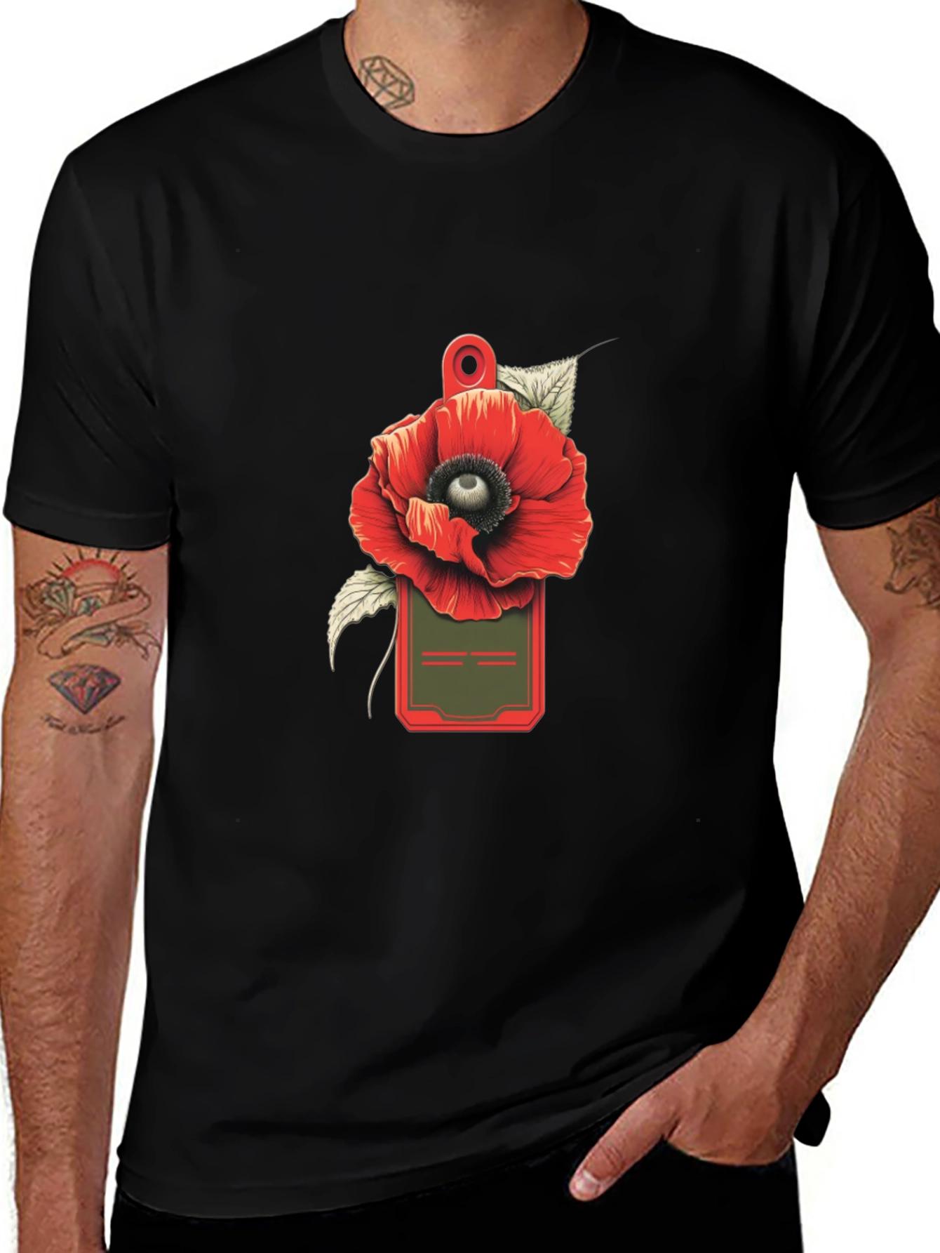 Poppy ID Badge Graphic Tee