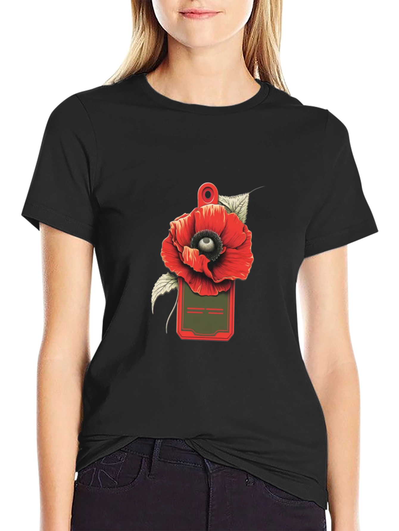 Poppy ID Badge Graphic Tee
