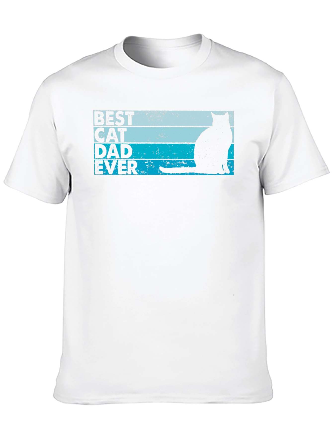 Best Cat Dad Ever Black T-Shirt
