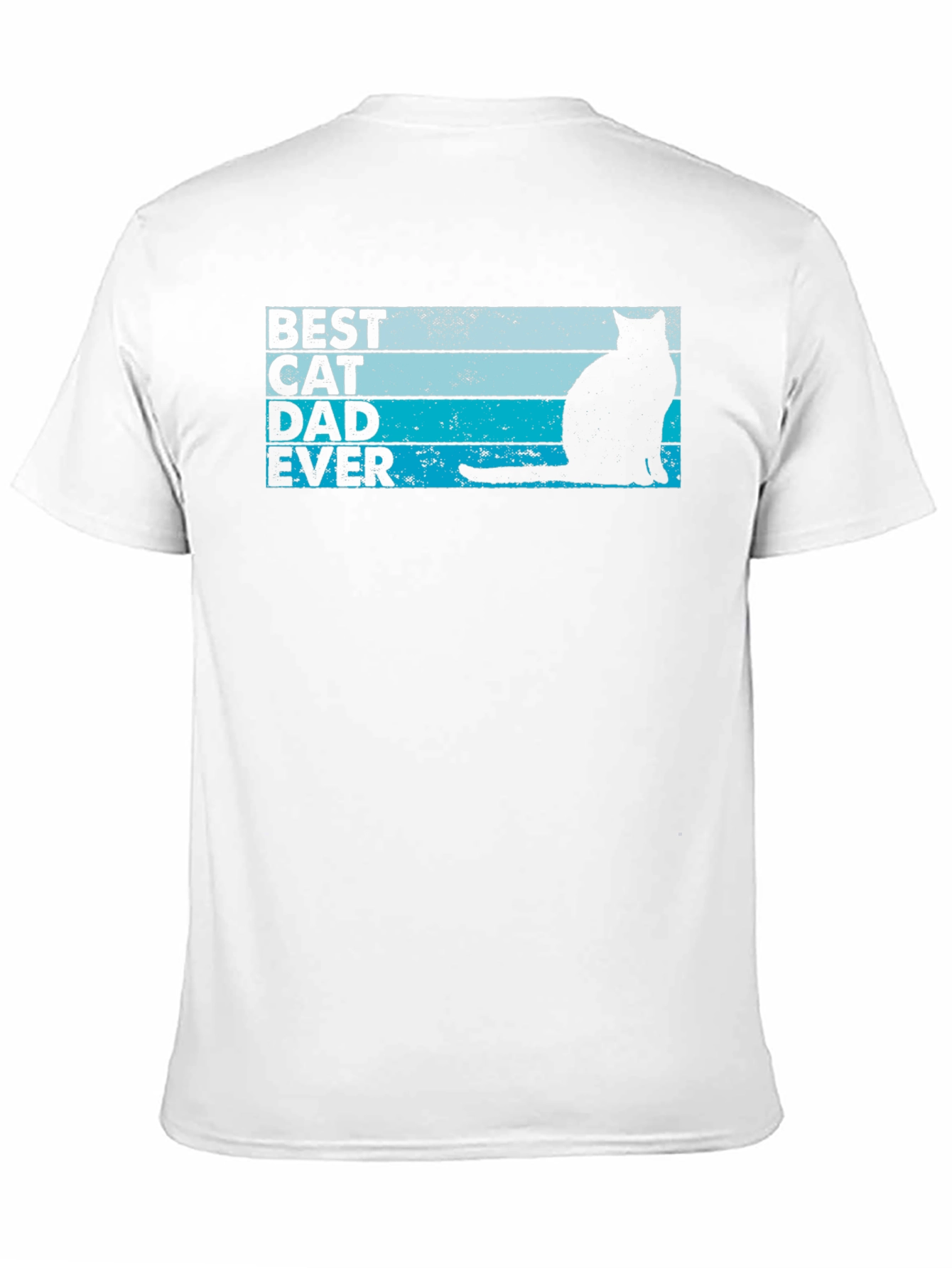 Best Cat Dad Ever Black T-Shirt