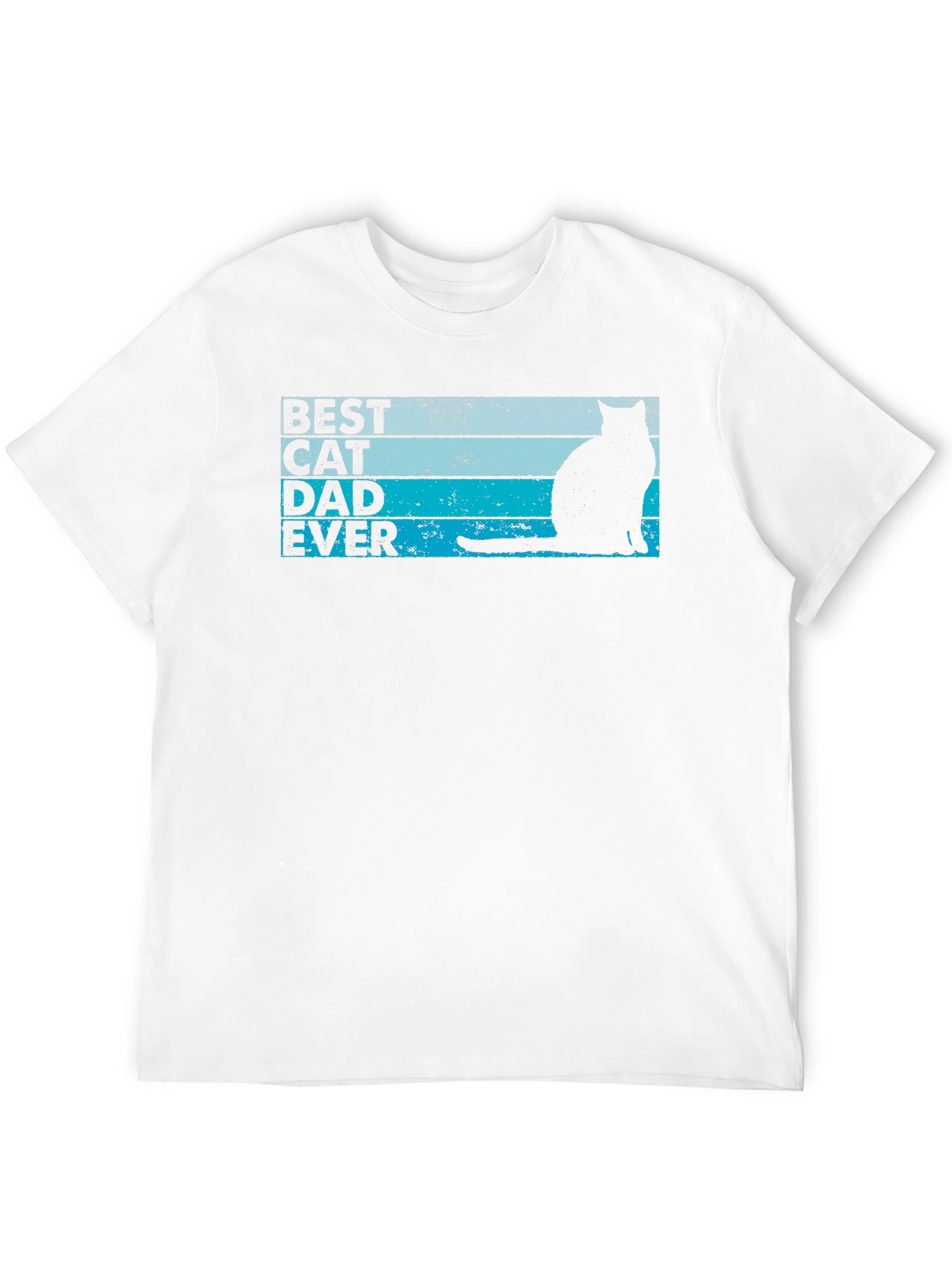 Best Cat Dad Ever Black T-Shirt