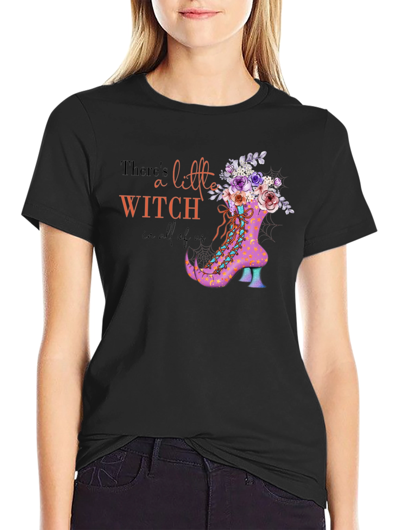 Witch Boot Halloween T-Shirt