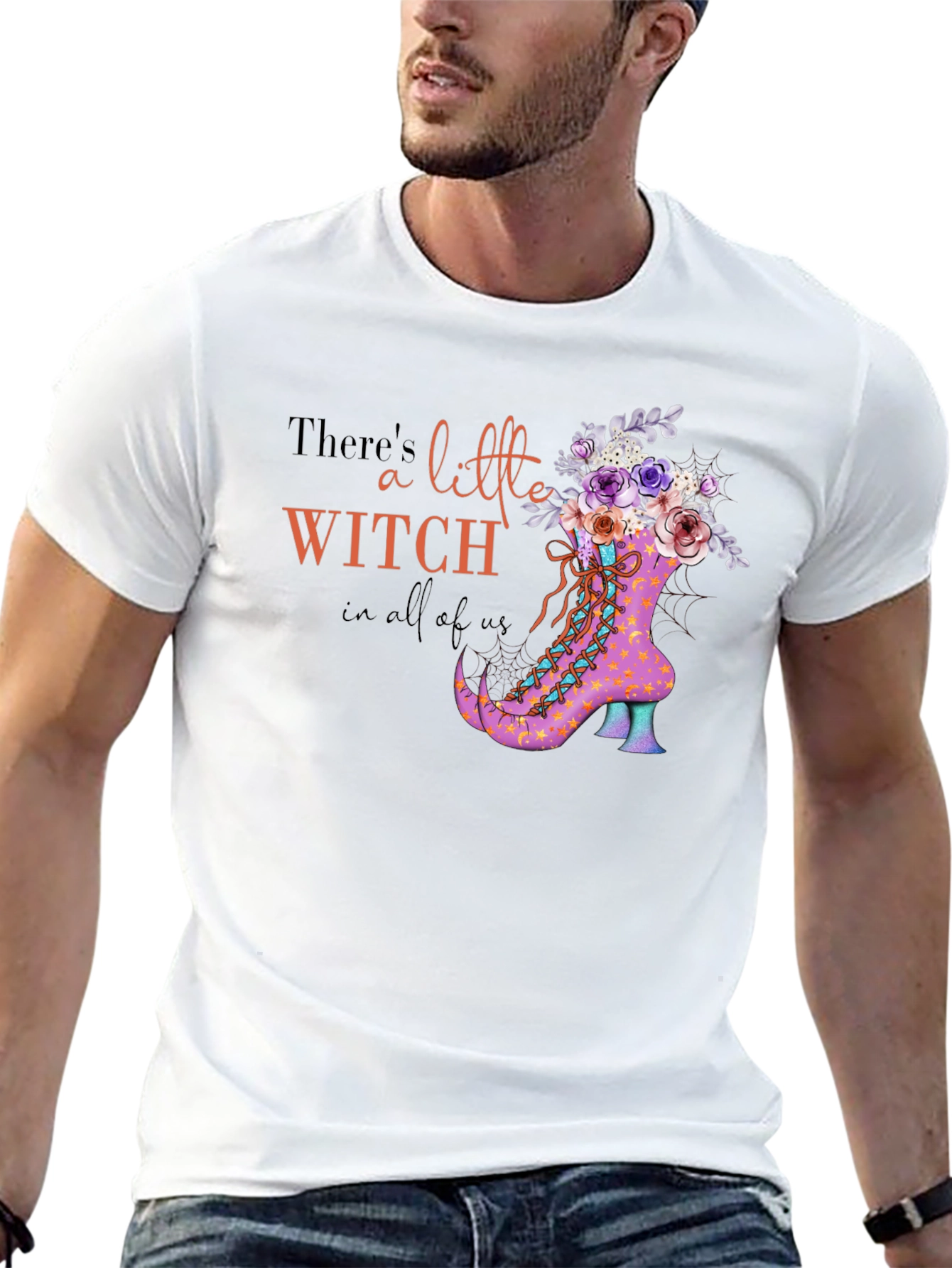 Witch Boot Halloween T-Shirt
