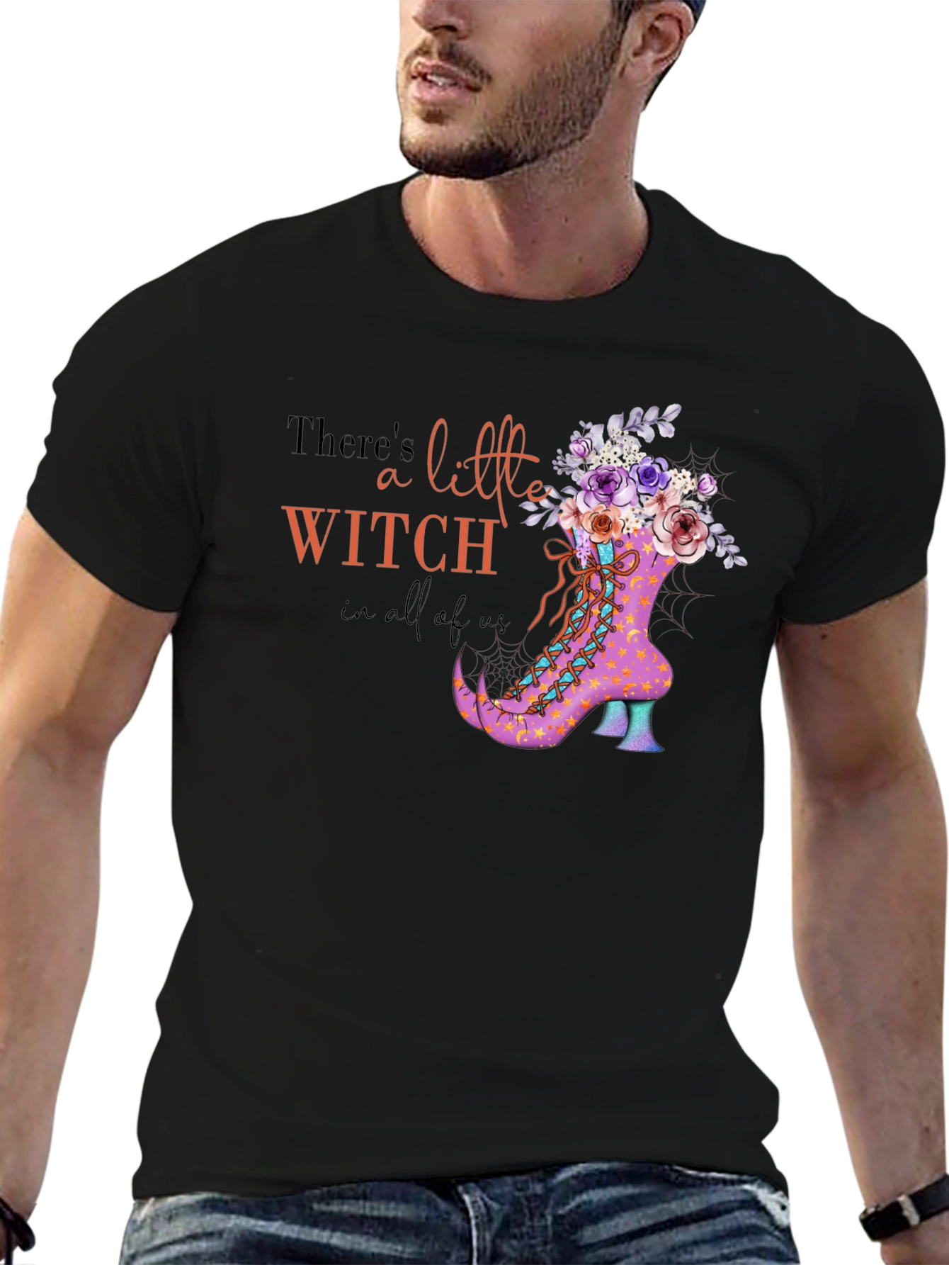 Witch Boot Halloween T-Shirt