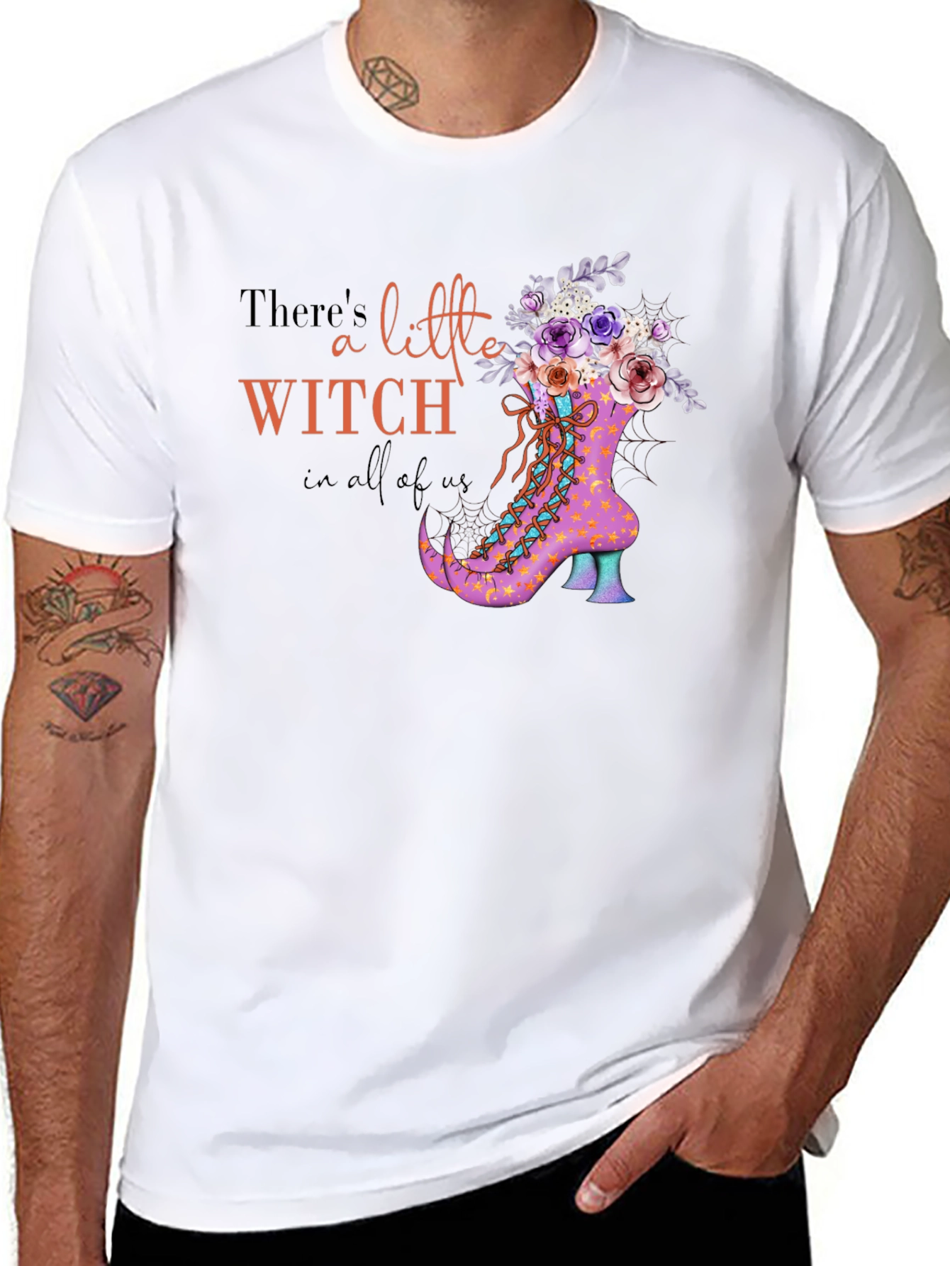 Witch Boot Halloween T-Shirt