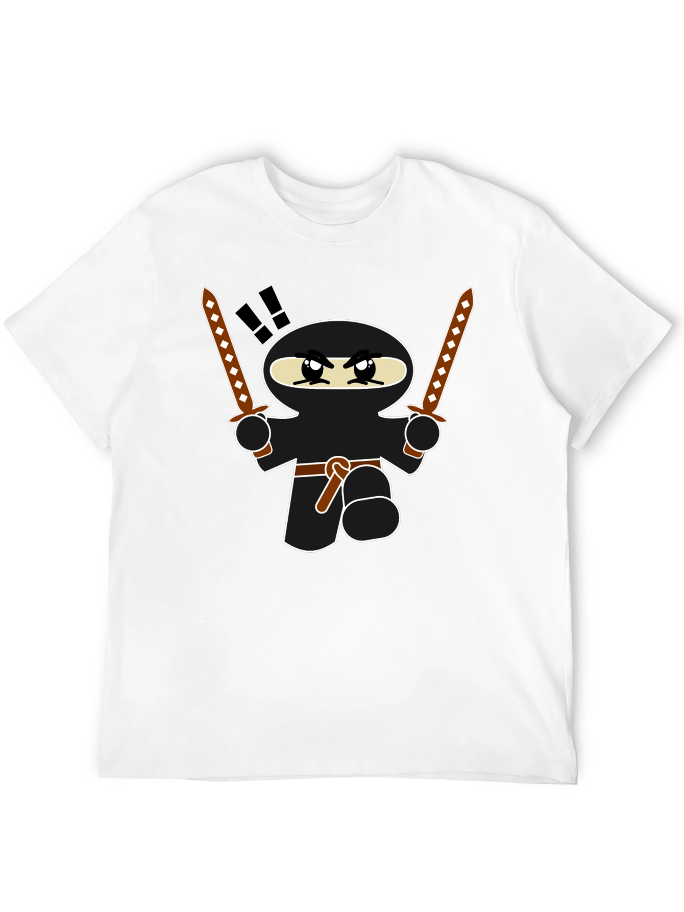 Ninja Graphic T-Shirt - Funny Cartoon Warrior Tee