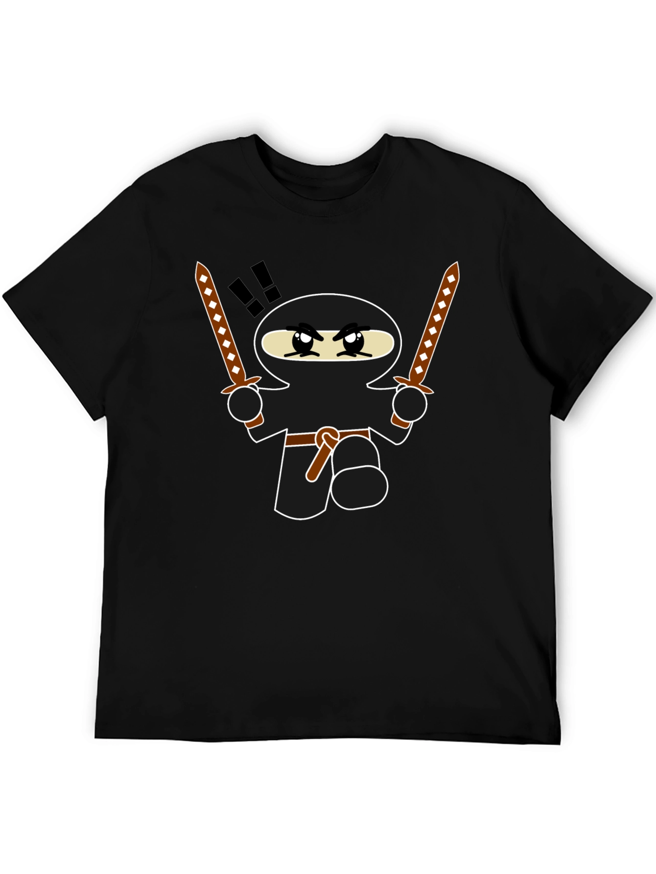 Ninja Graphic T-Shirt - Funny Cartoon Warrior Tee