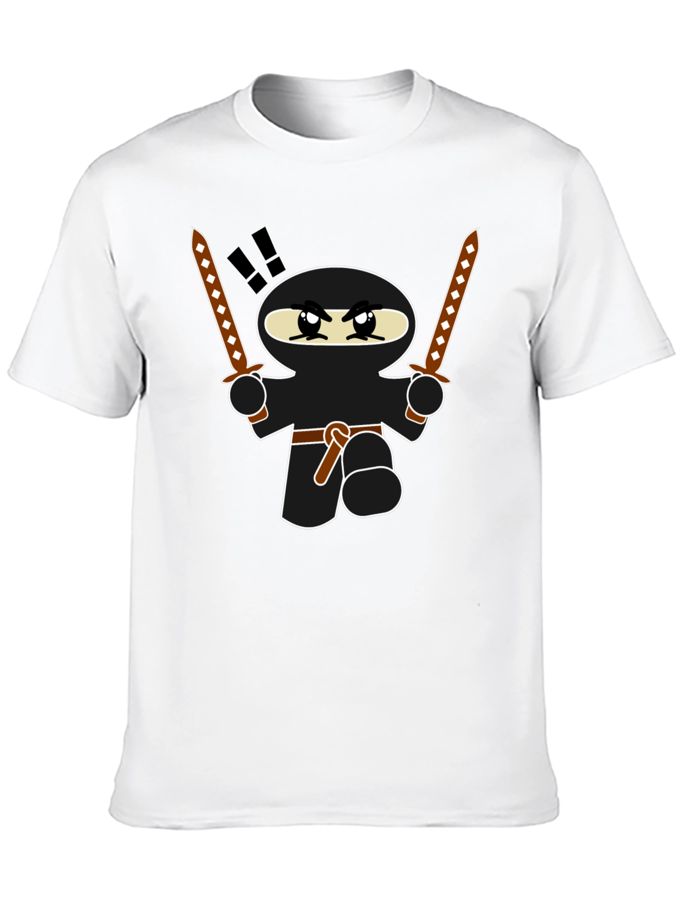 Ninja Graphic T-Shirt - Funny Cartoon Warrior Tee