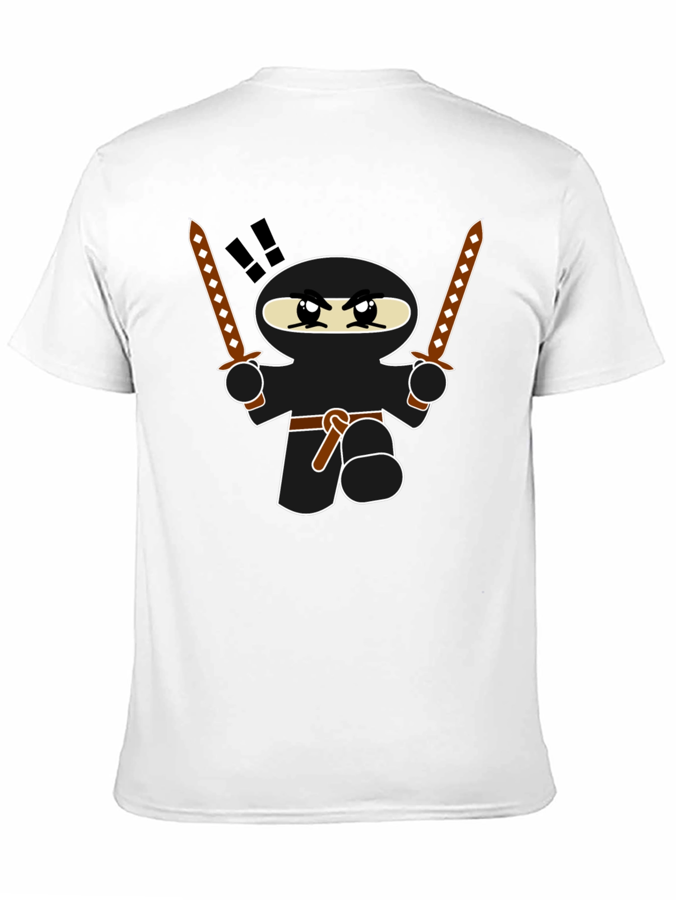 Ninja Graphic T-Shirt - Funny Cartoon Warrior Tee