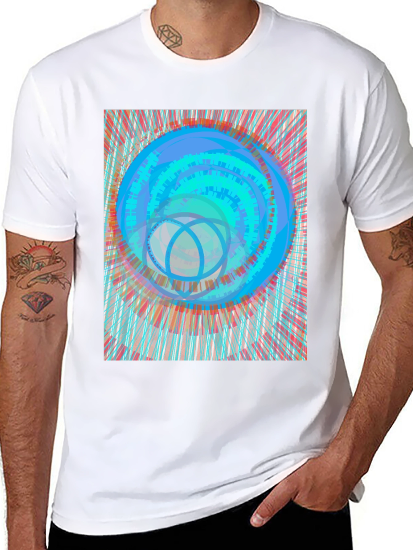 Abstract Art Tee - Modern Graphic Print T-Shirt