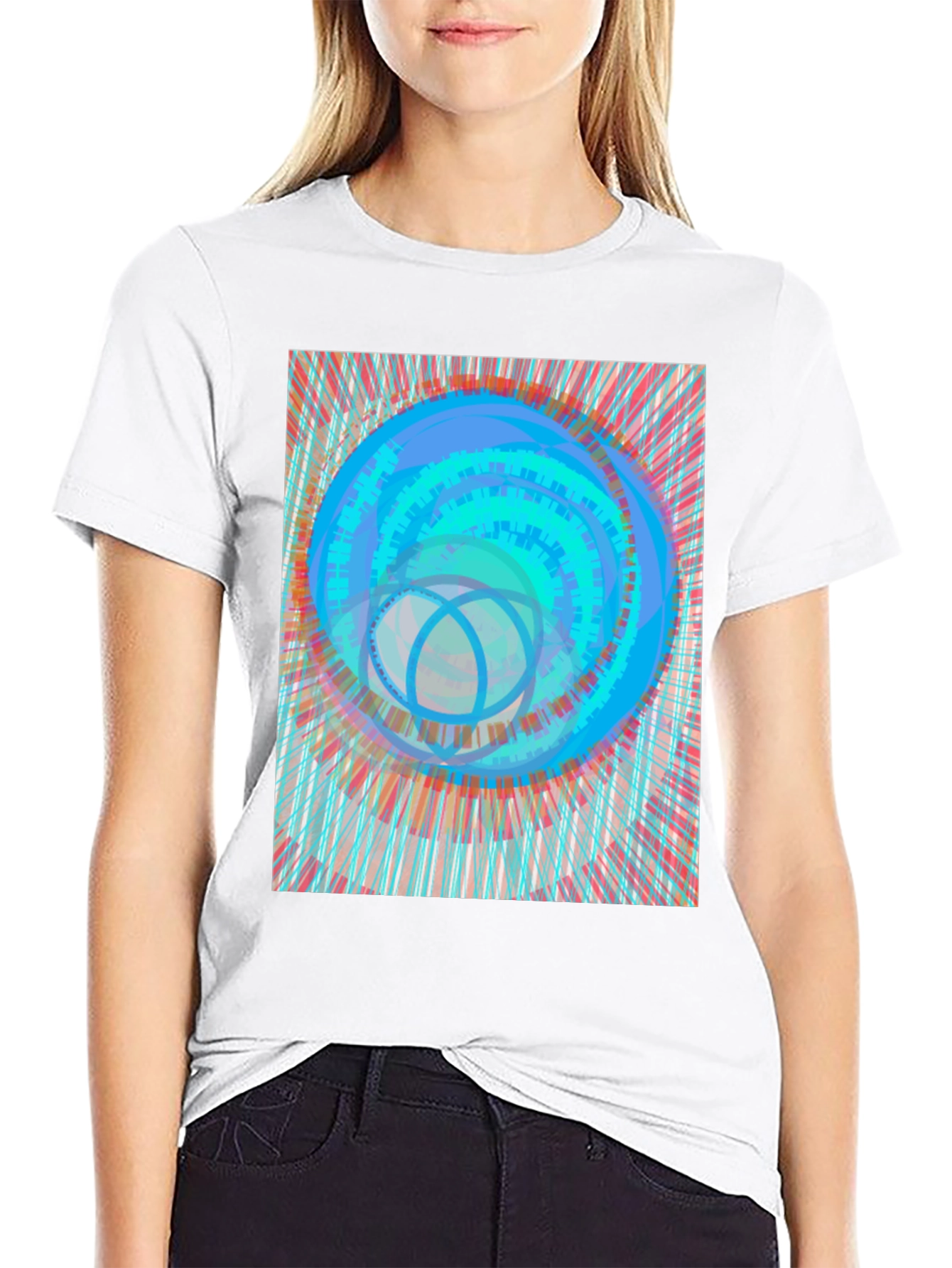 Abstract Art Tee - Modern Graphic Print T-Shirt
