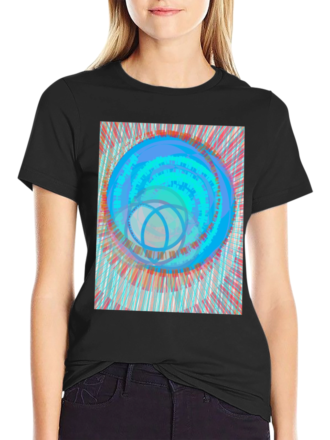 Abstract Art Tee - Modern Graphic Print T-Shirt
