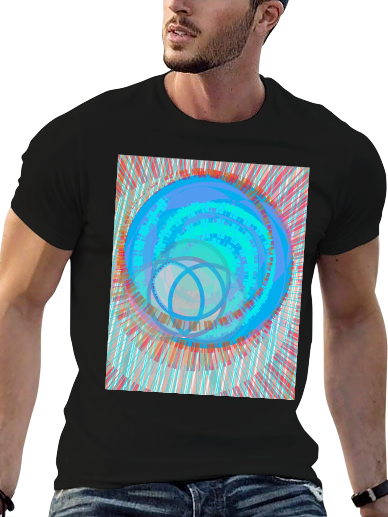 Abstract Art Tee - Modern Graphic Print T-Shirt