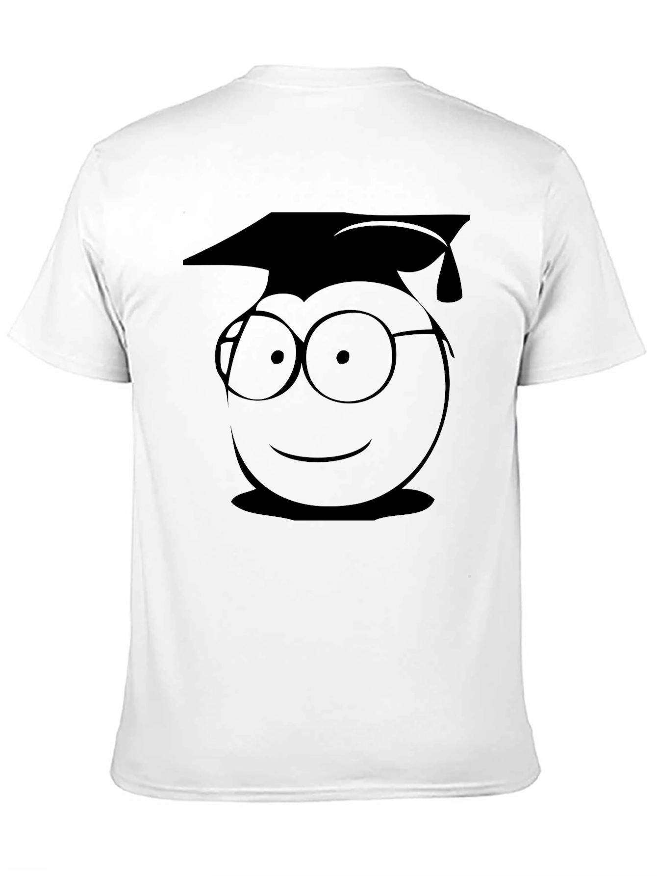 Graduation Emoji T-Shirt - Stylish Black Cotton Tee