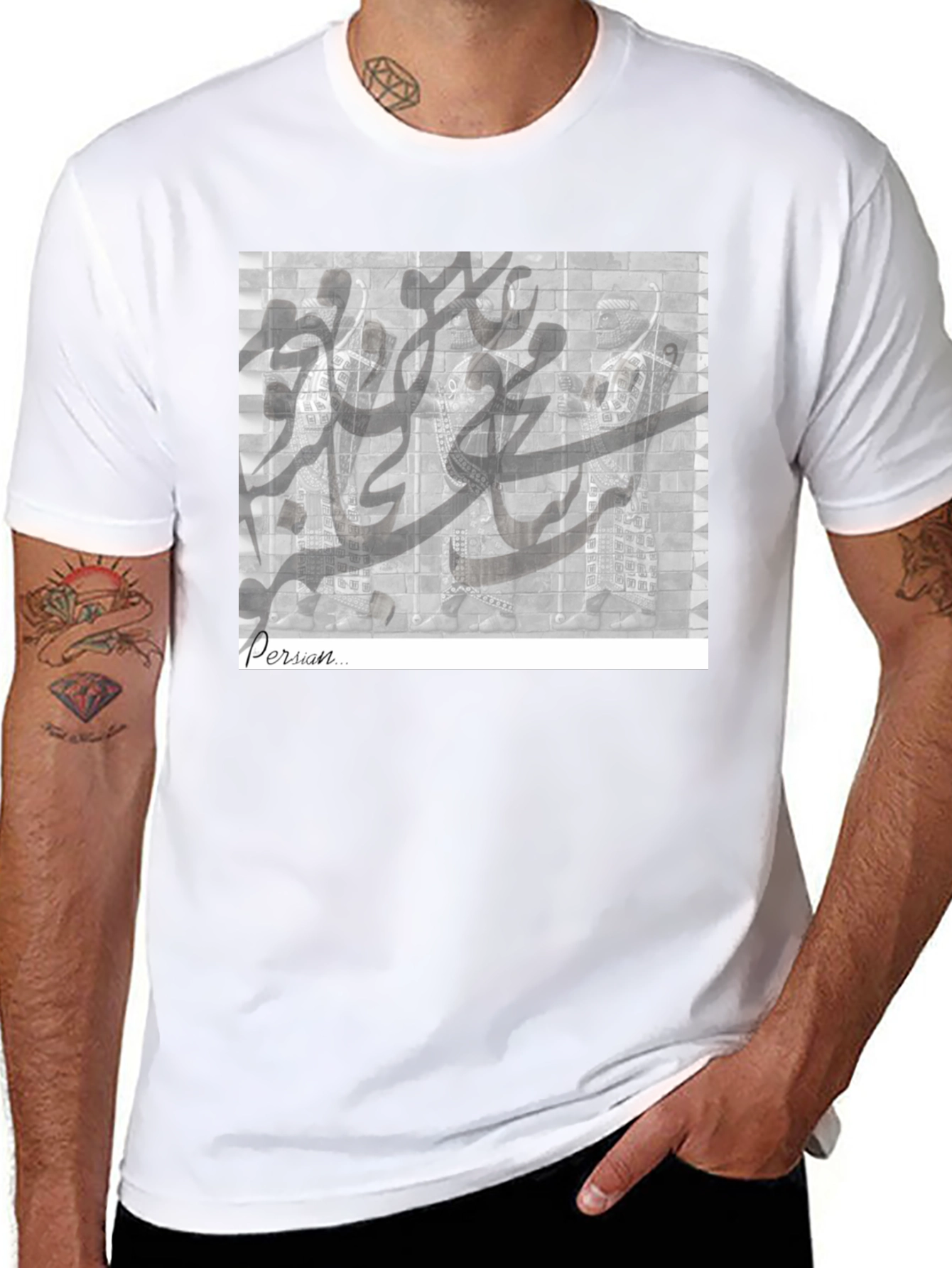 Persian Calligraphy Graphic T-Shirt - Unisex
