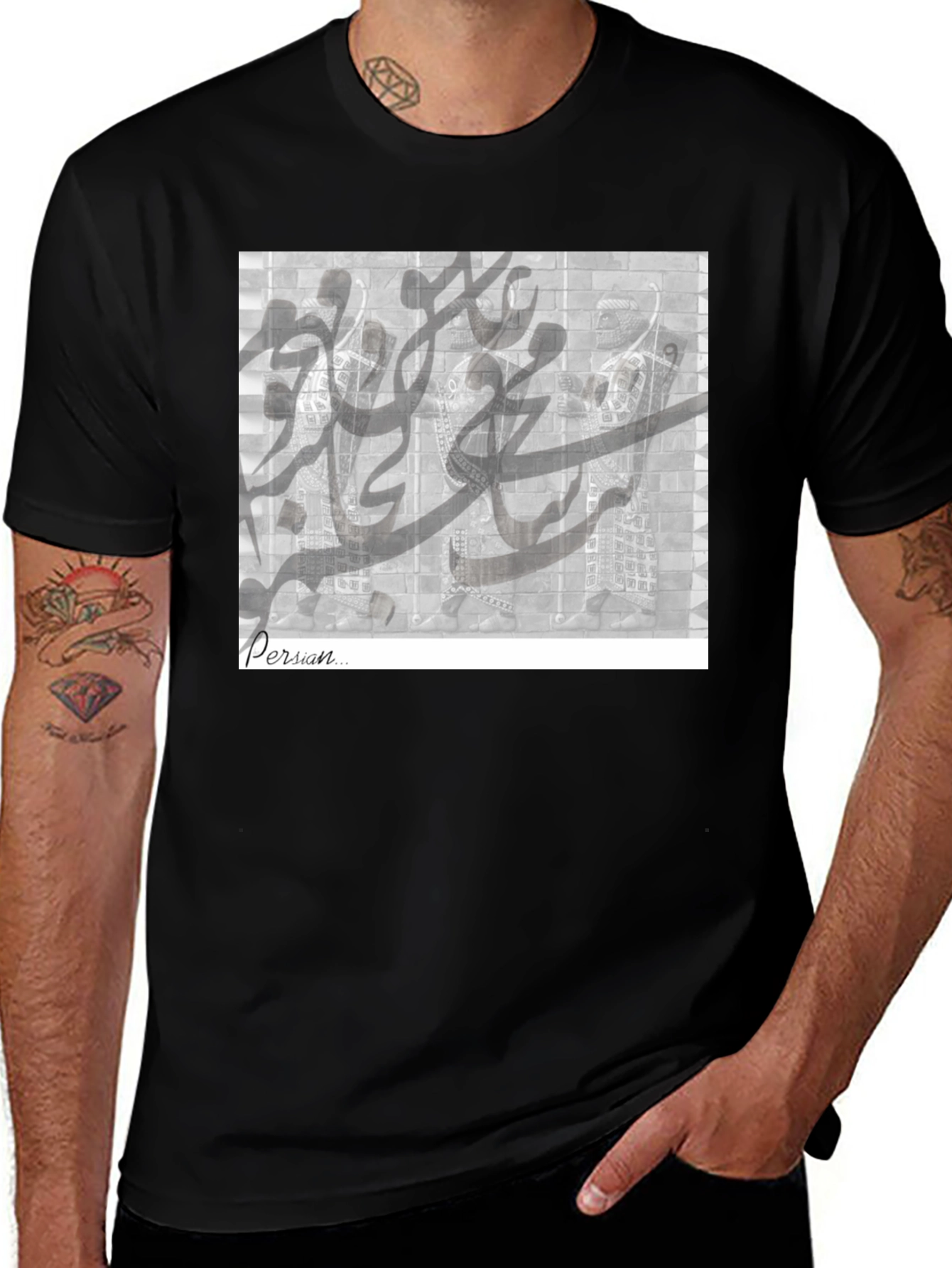 Persian Calligraphy Graphic T-Shirt - Unisex