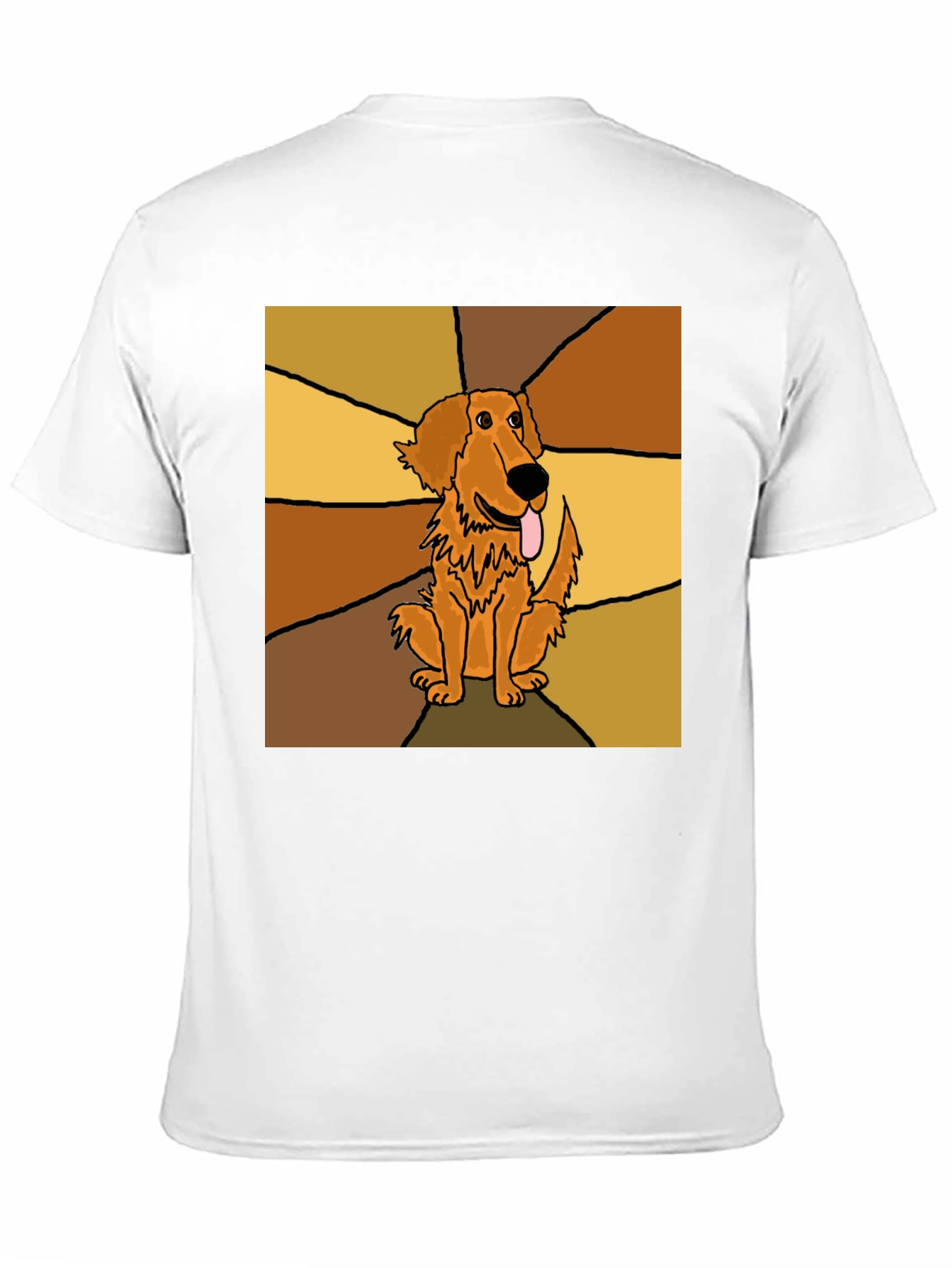 Dog Graphic Print Black T-Shirt