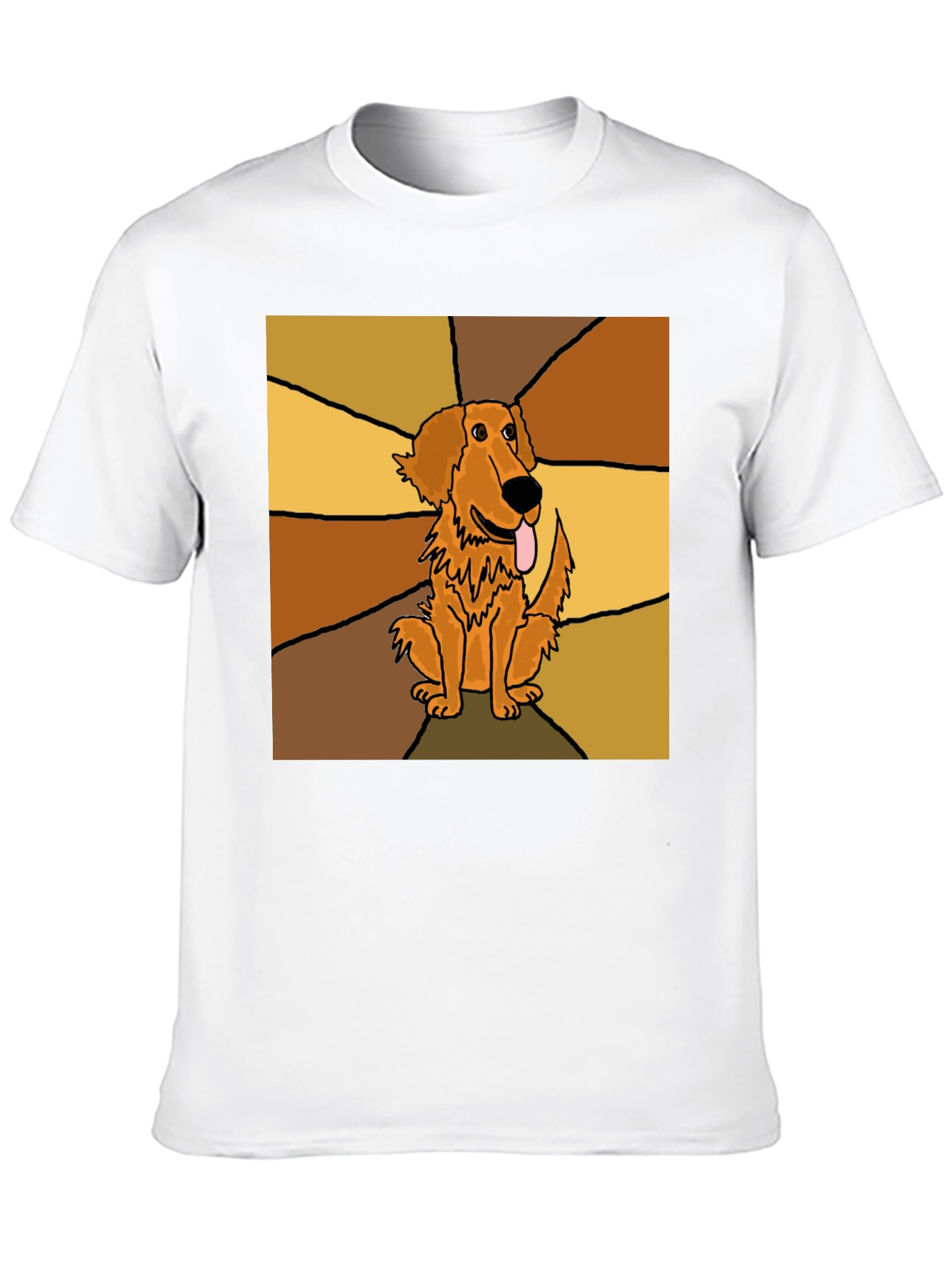 Dog Graphic Print Black T-Shirt