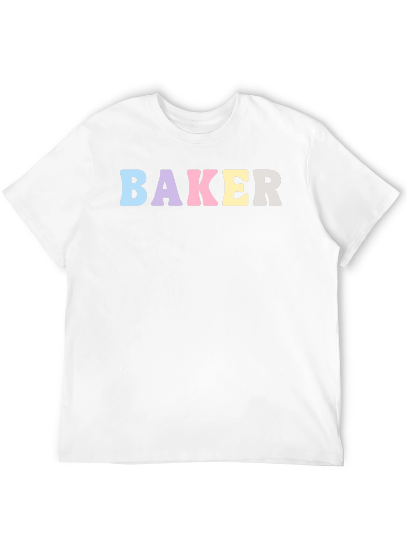 Pastel Baker T-Shirt - Black Cotton Crew Neck