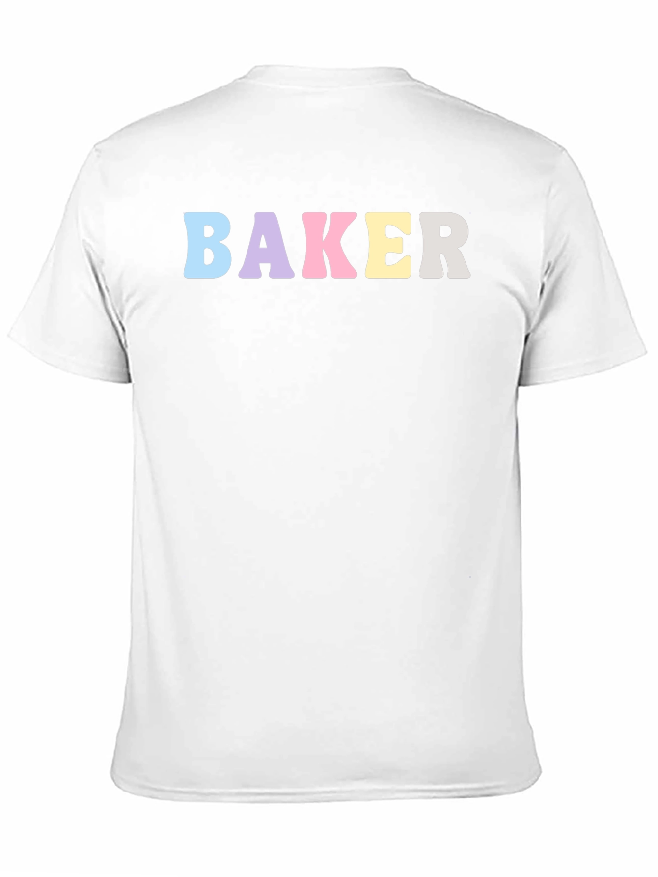 Pastel Baker T-Shirt - Black Cotton Crew Neck