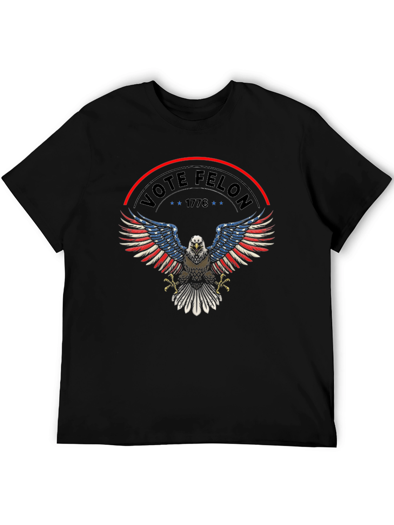 Vote Felon T-Shirt: Patriotic Eagle Design