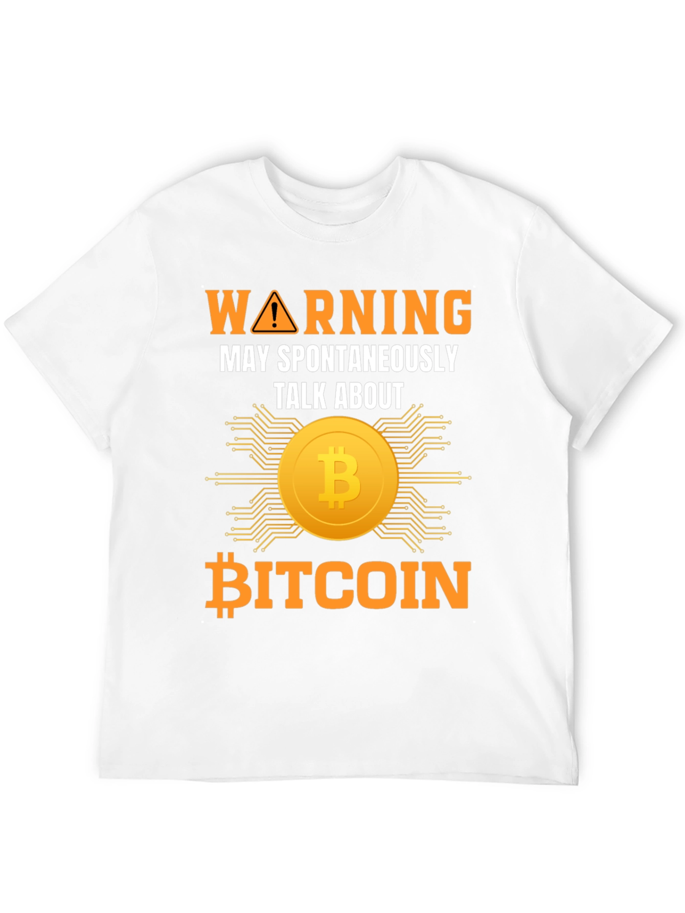Bitcoin Warning T-Shirt - Talk About Crypto Tee