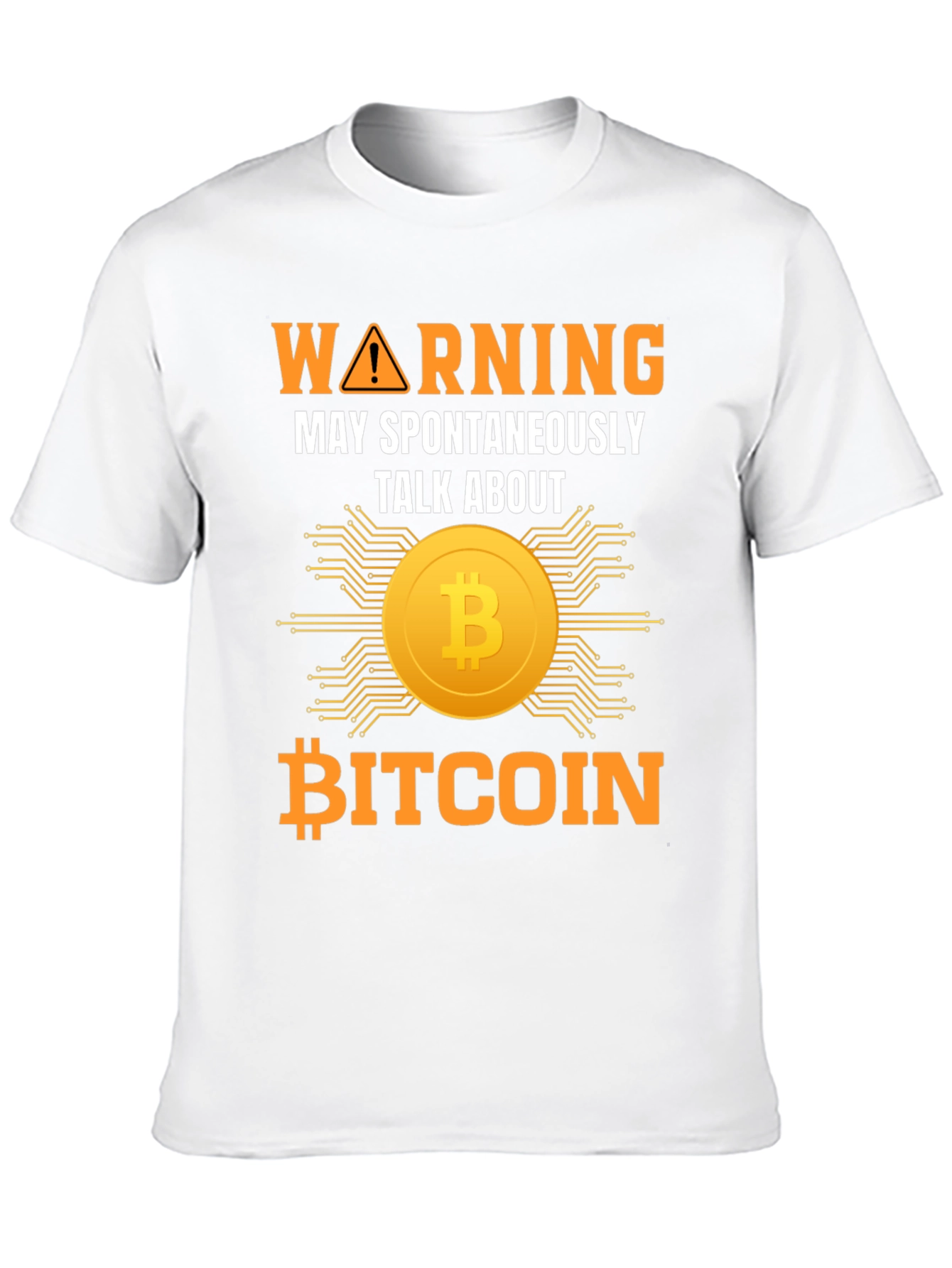 Bitcoin Warning T-Shirt - Talk About Crypto Tee