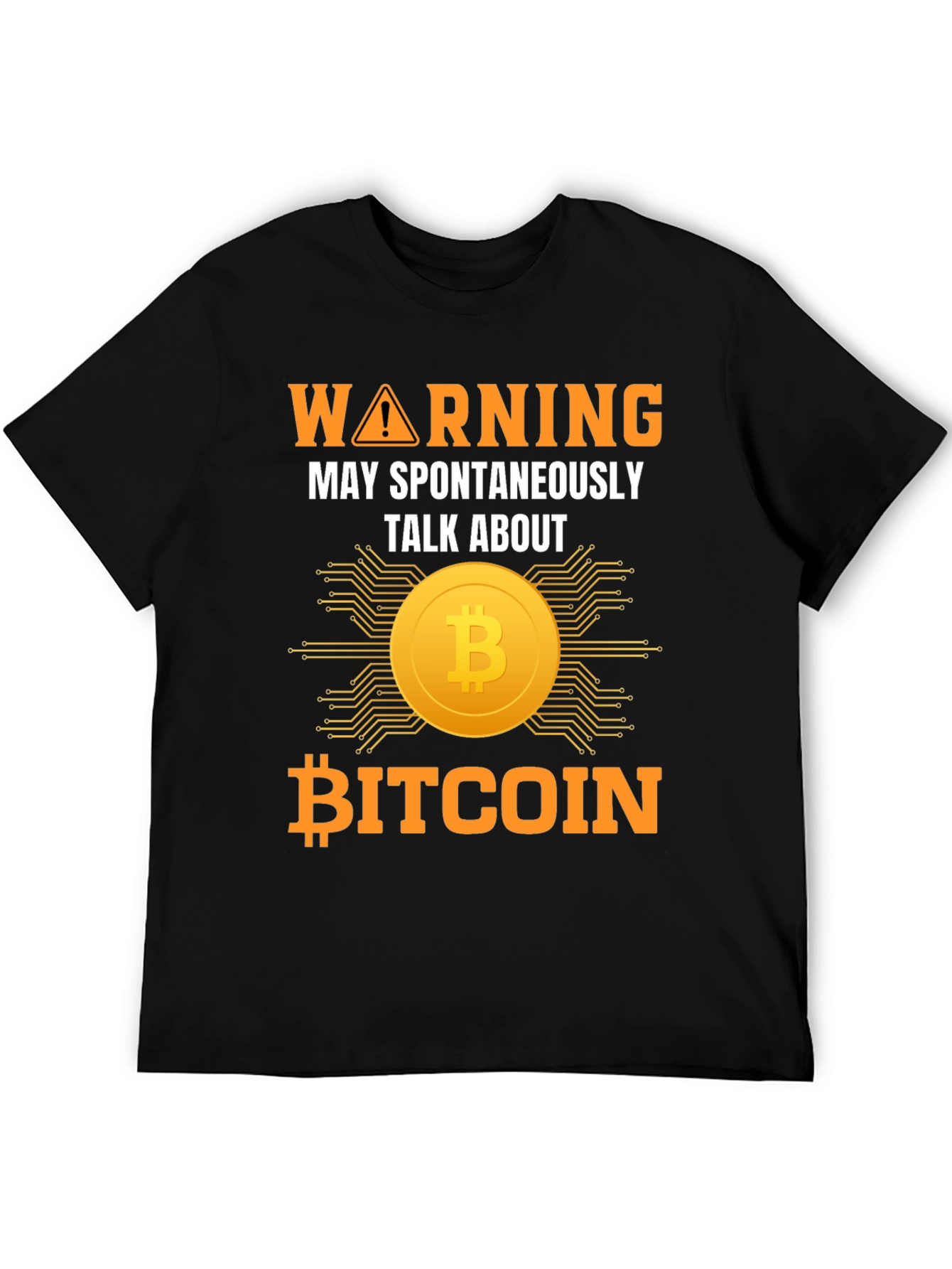 Bitcoin Warning T-Shirt - Talk About Crypto Tee