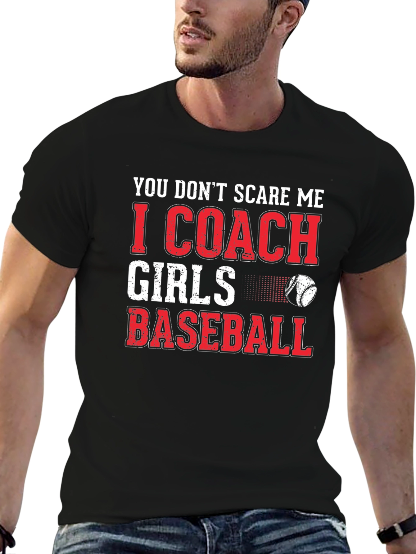 Coach Girls Baseball Graphic T-Shirt