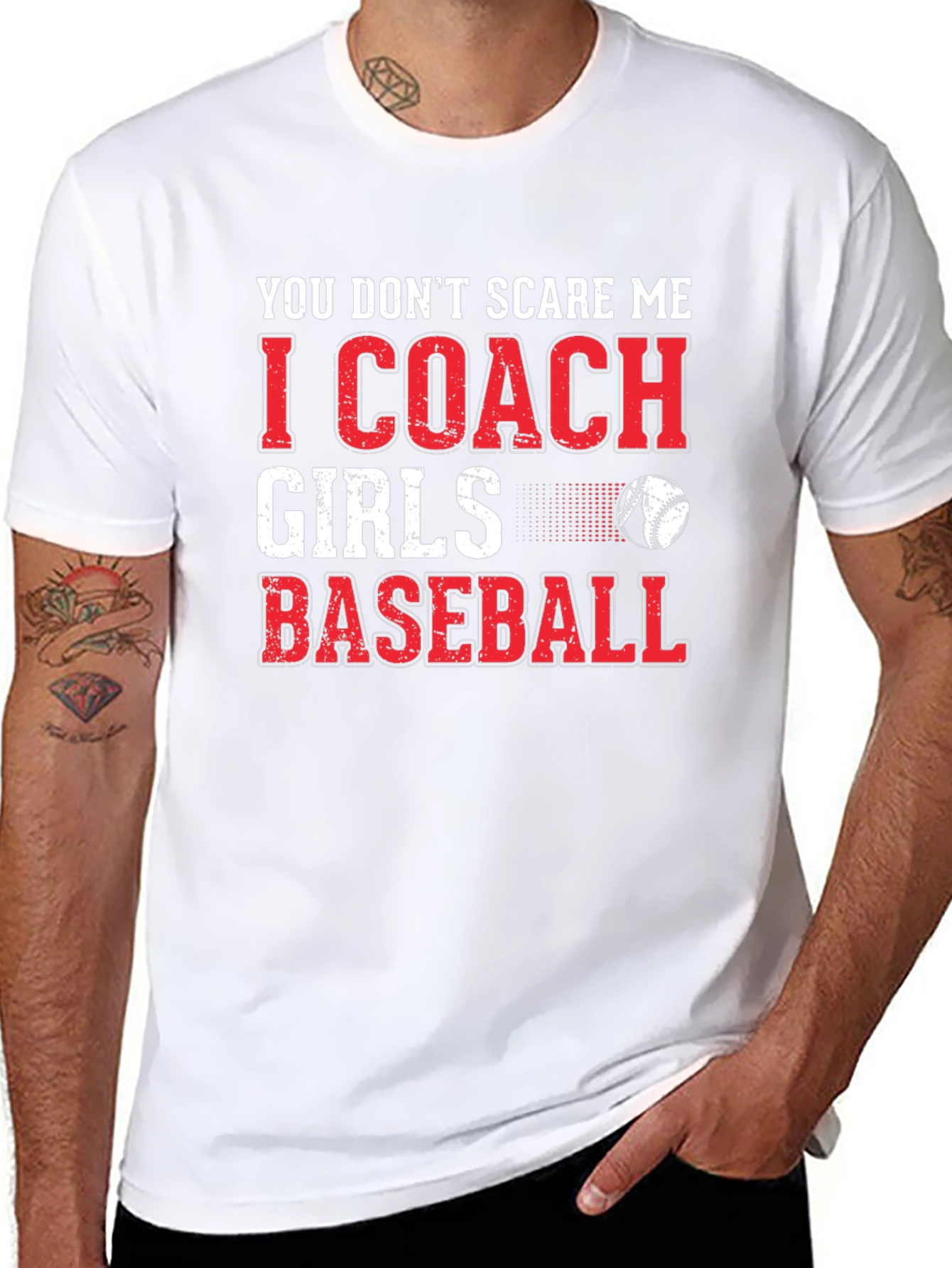 Coach Girls Baseball Graphic T-Shirt