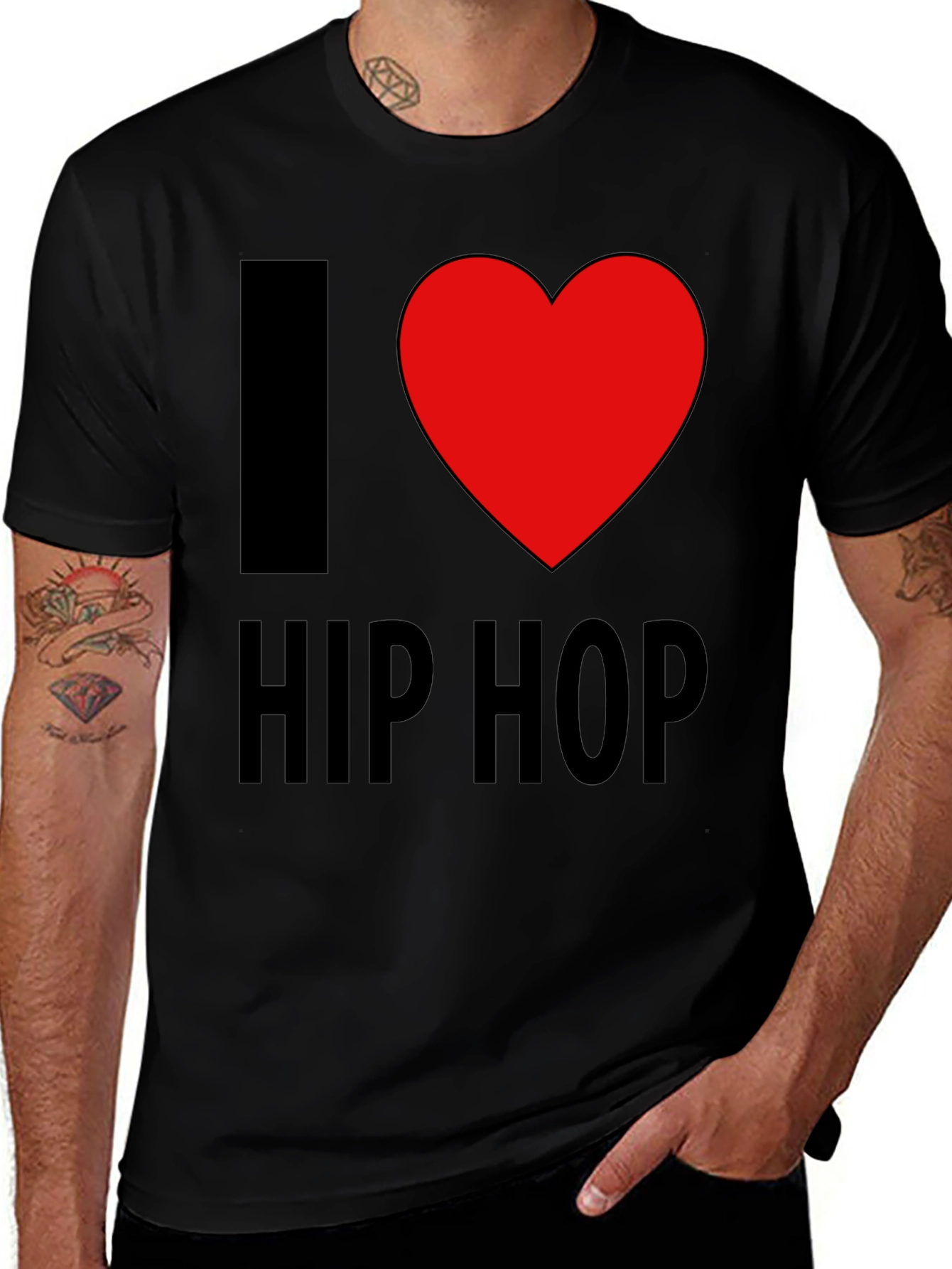 I Heart Hip Hop Black T-Shirt